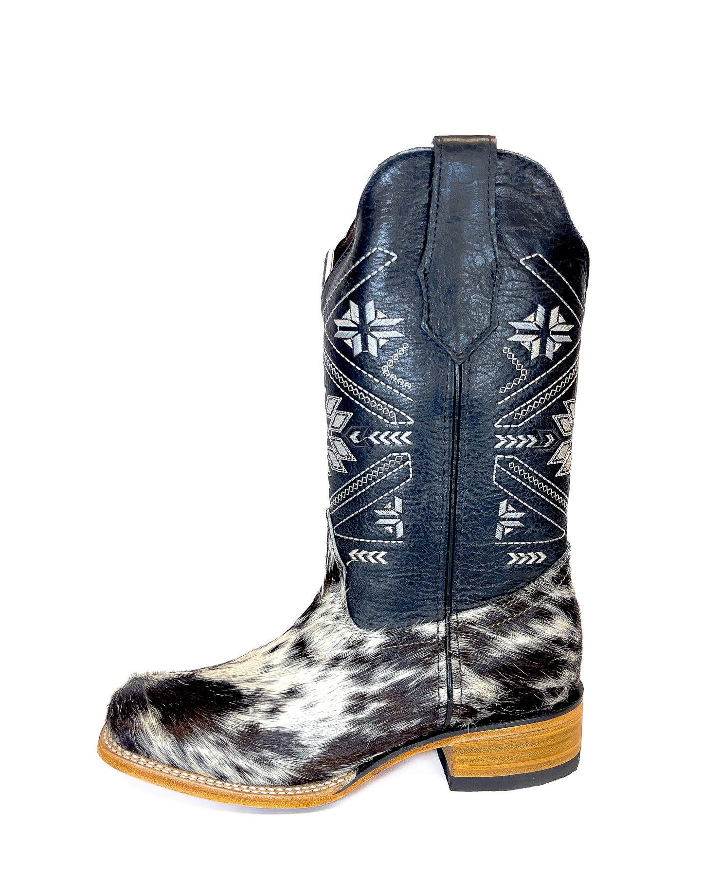 Women’s Cowhide Black Cowboy Boot