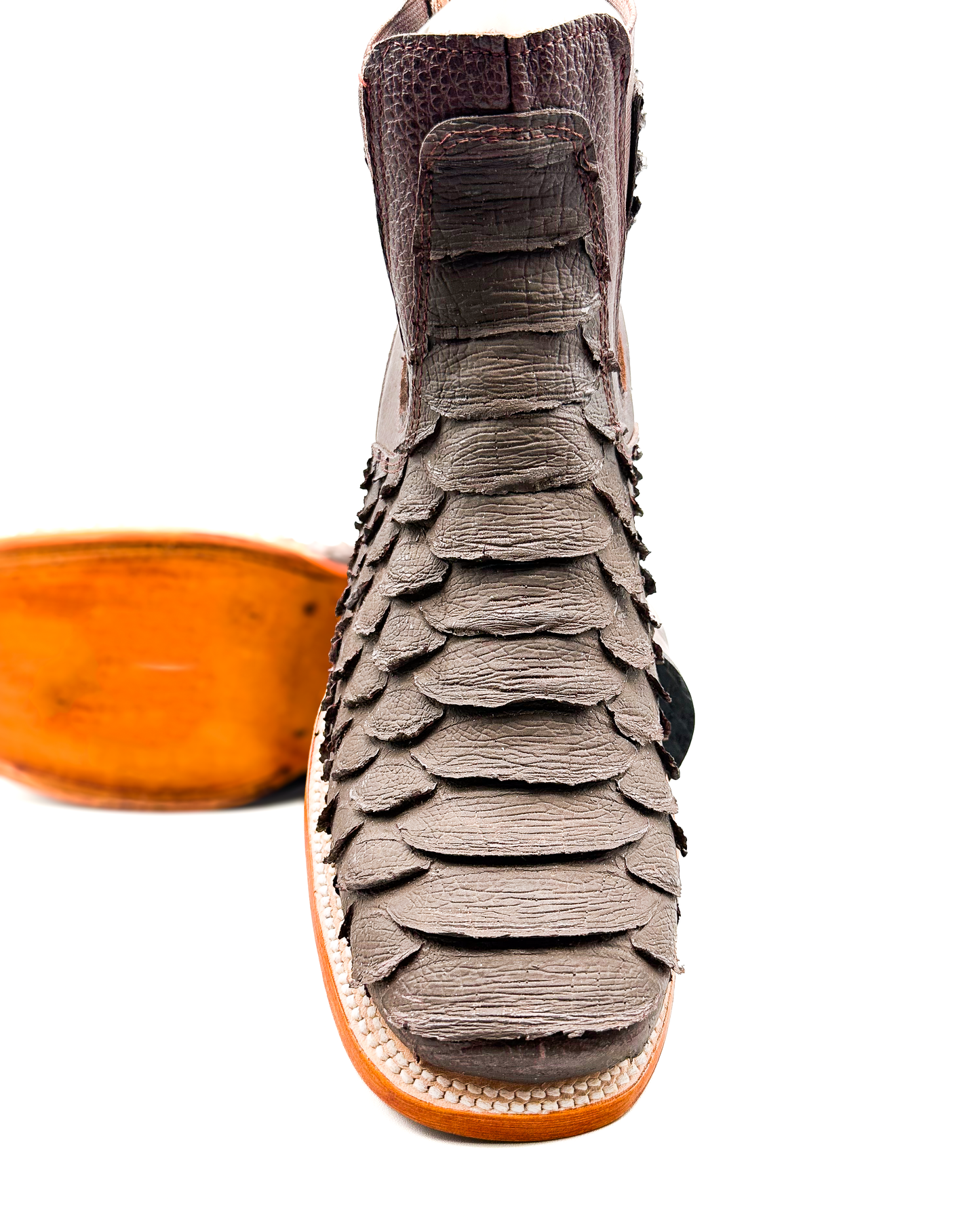 Ankle Boot Python Matte Brown