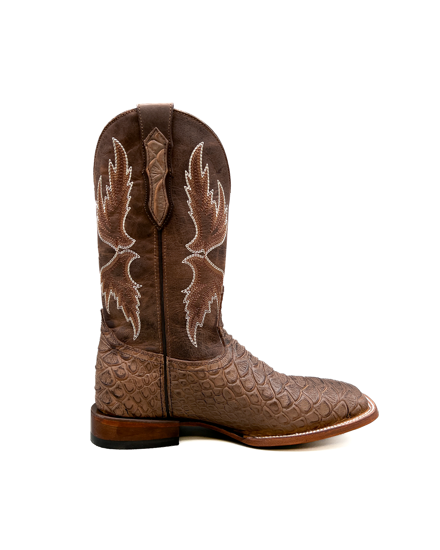 Cowboy Boot Brown Python