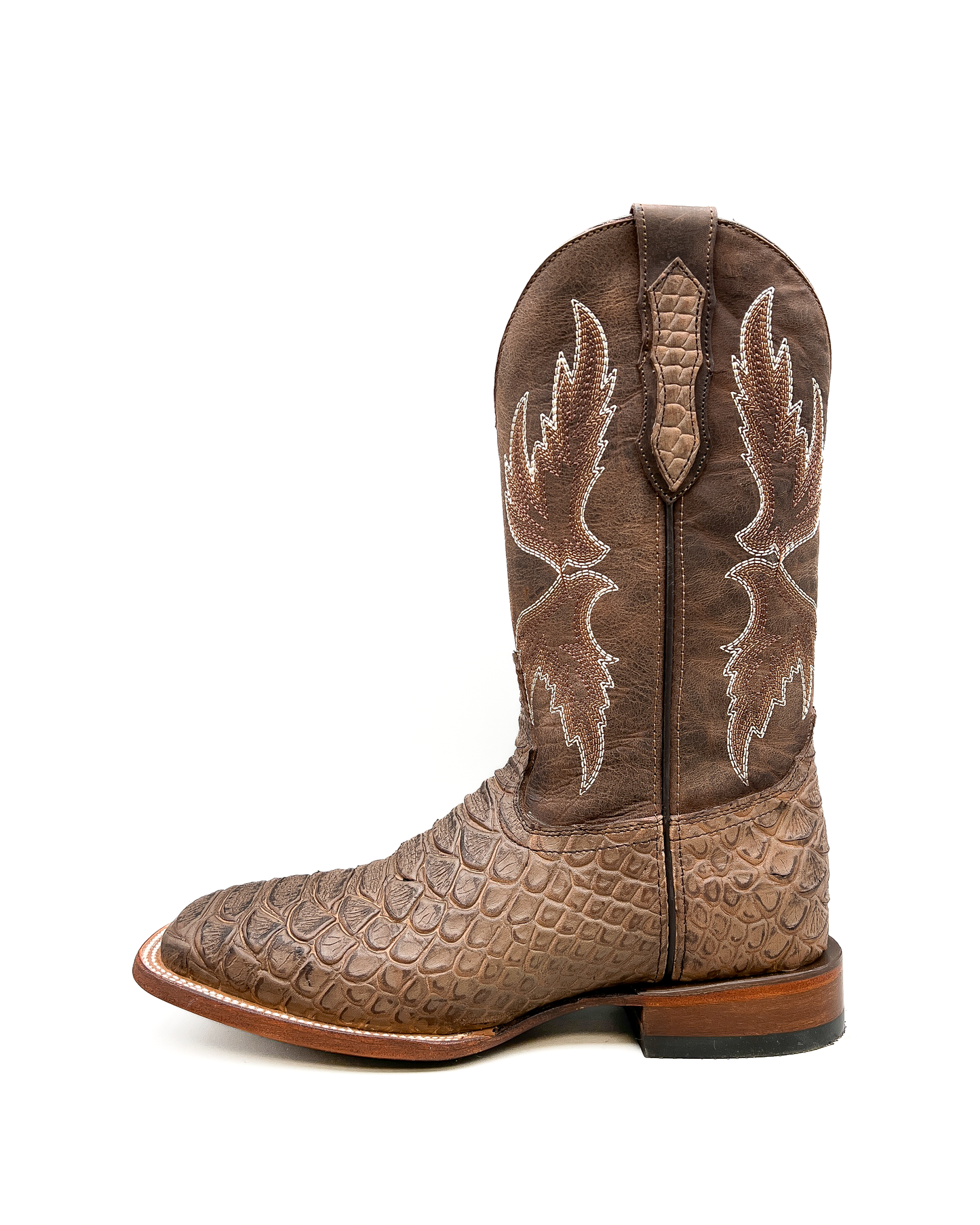 Cowboy Boot Brown Python