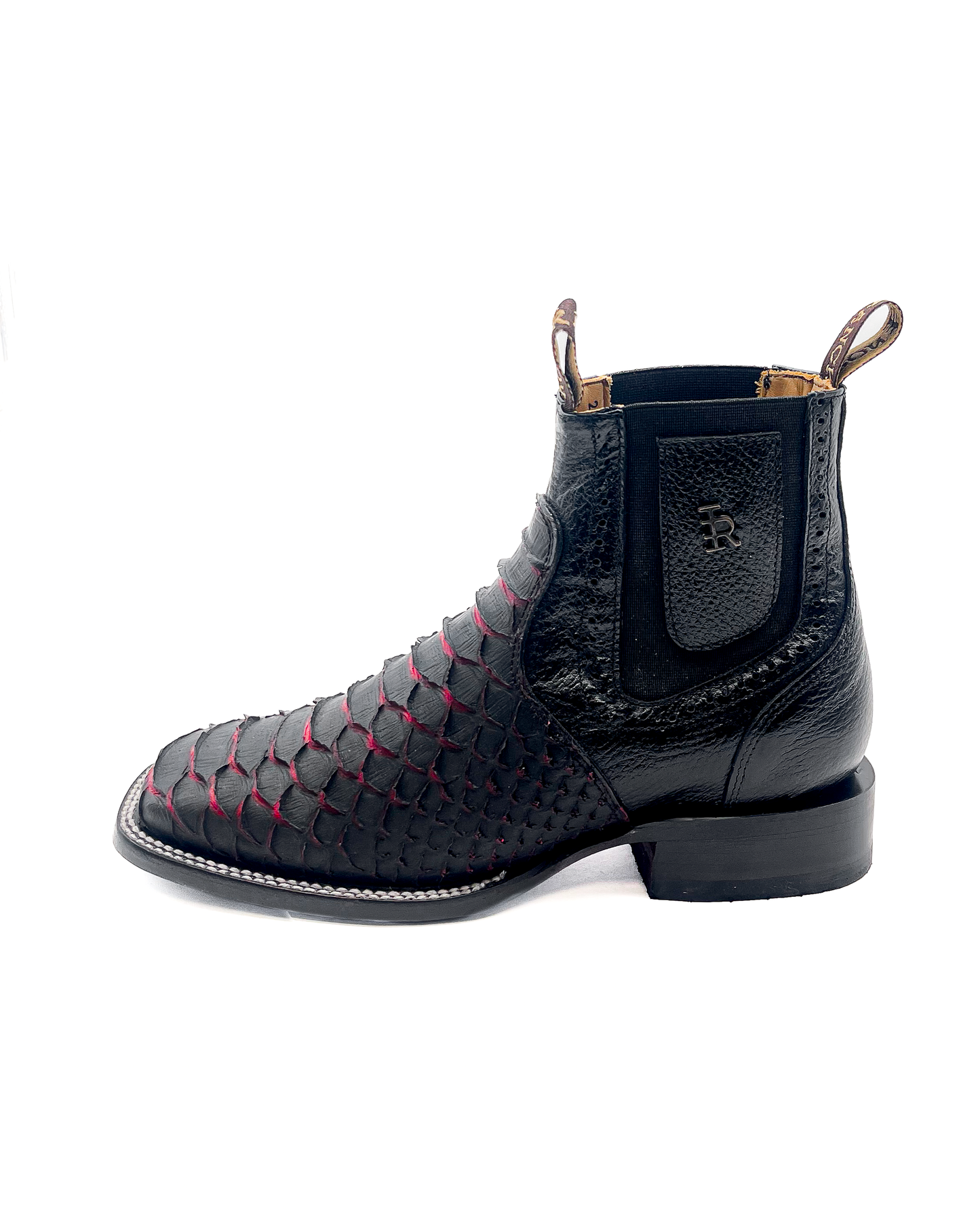 Ankle Boot Python Red