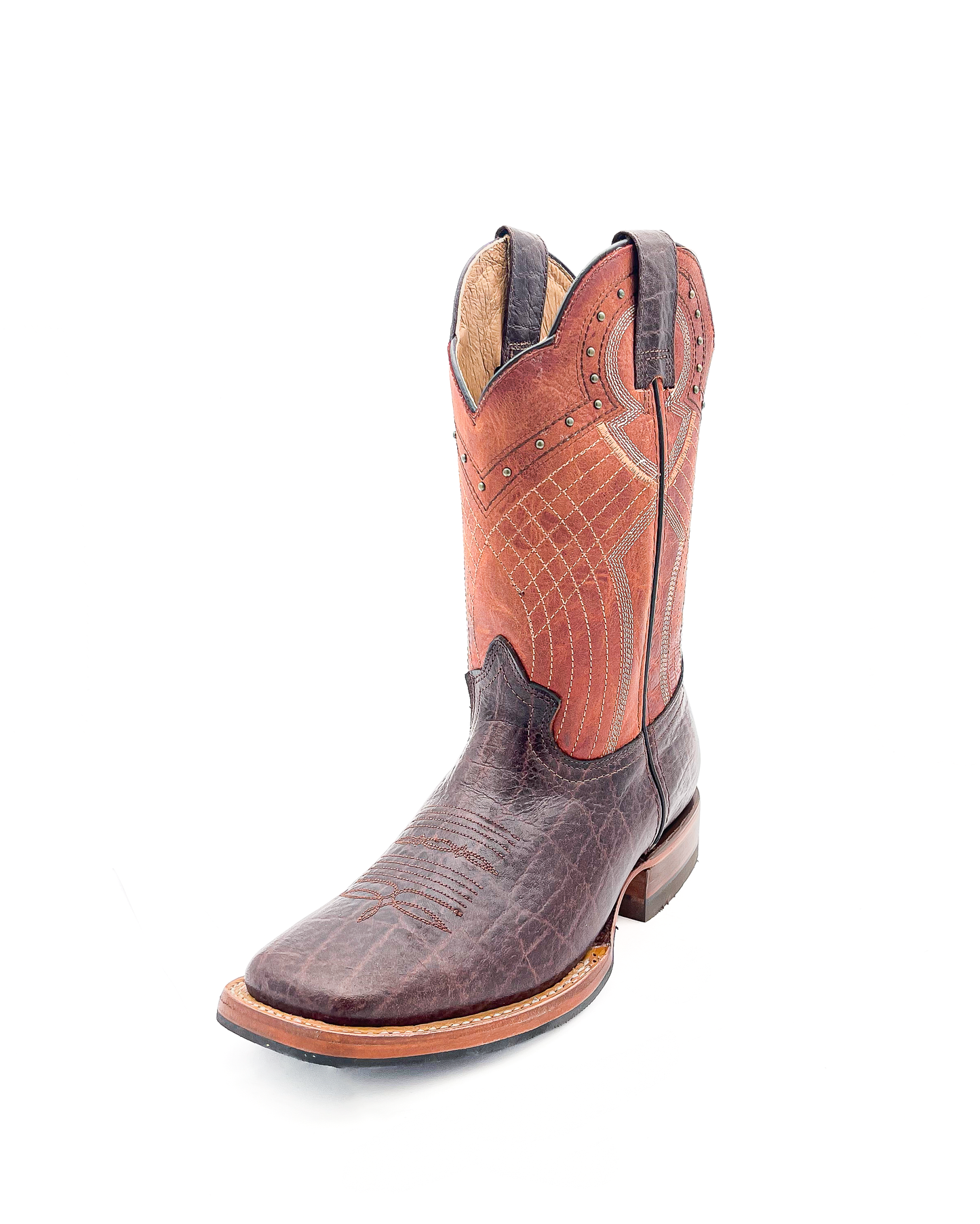 Cowboy Boot Brown Elephant Rubber Sole