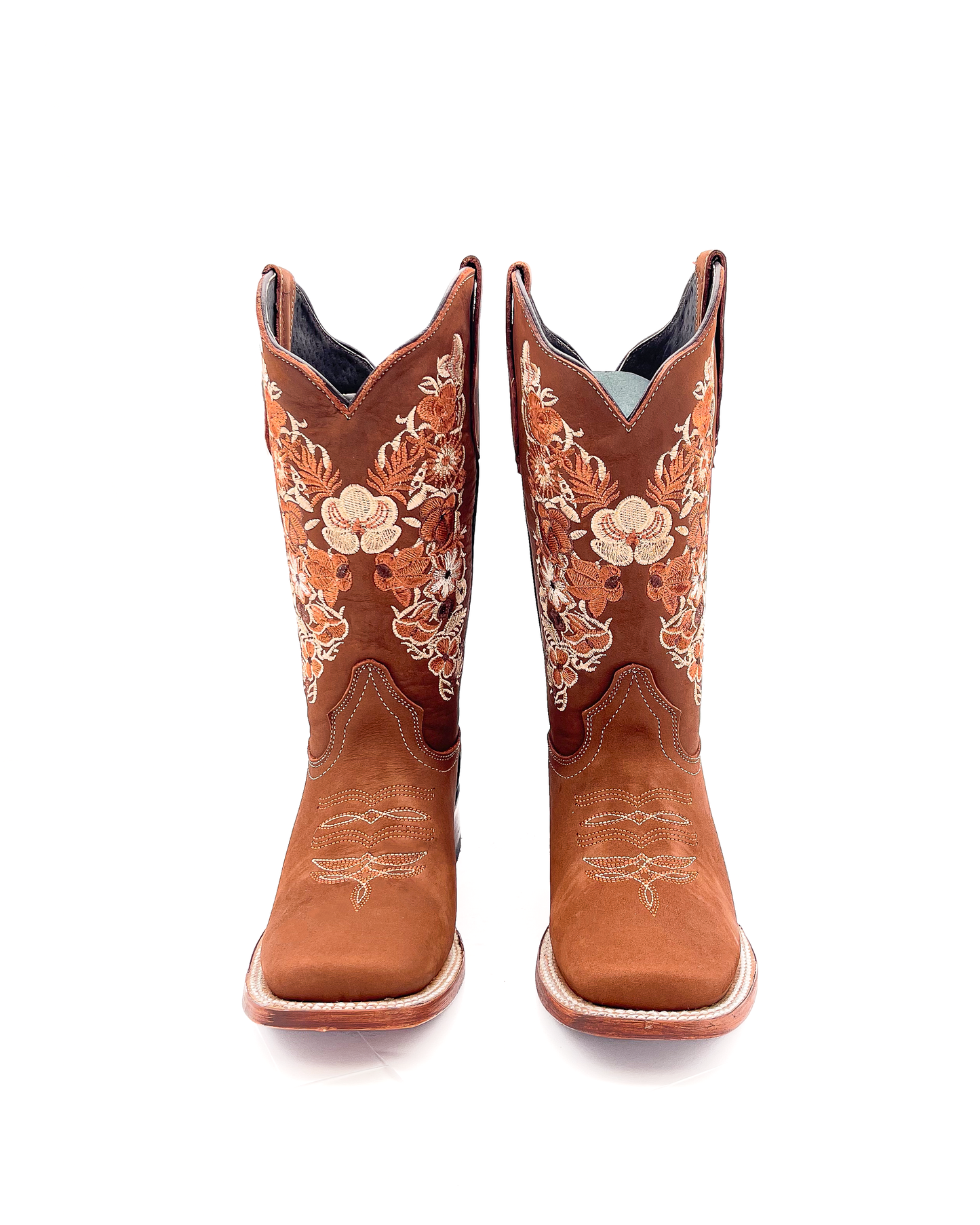 Cowboy Boot Malvina Floral Brown