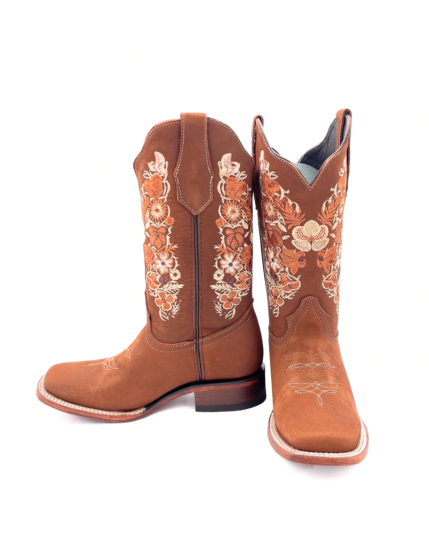 Cowboy Boot Malvina Floral Brown