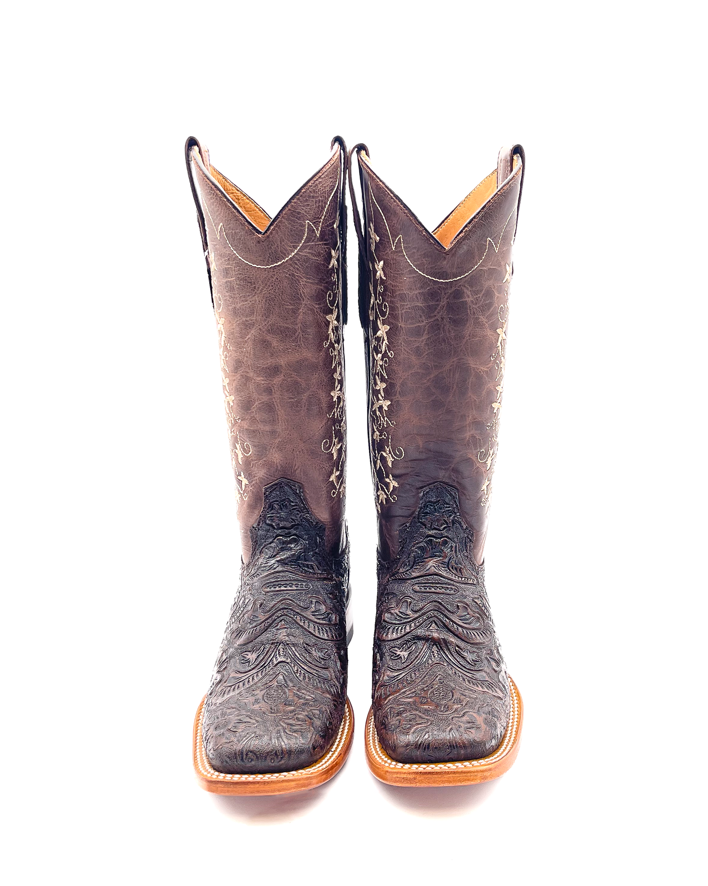 Cowboy Boot Tania Brown Tooled