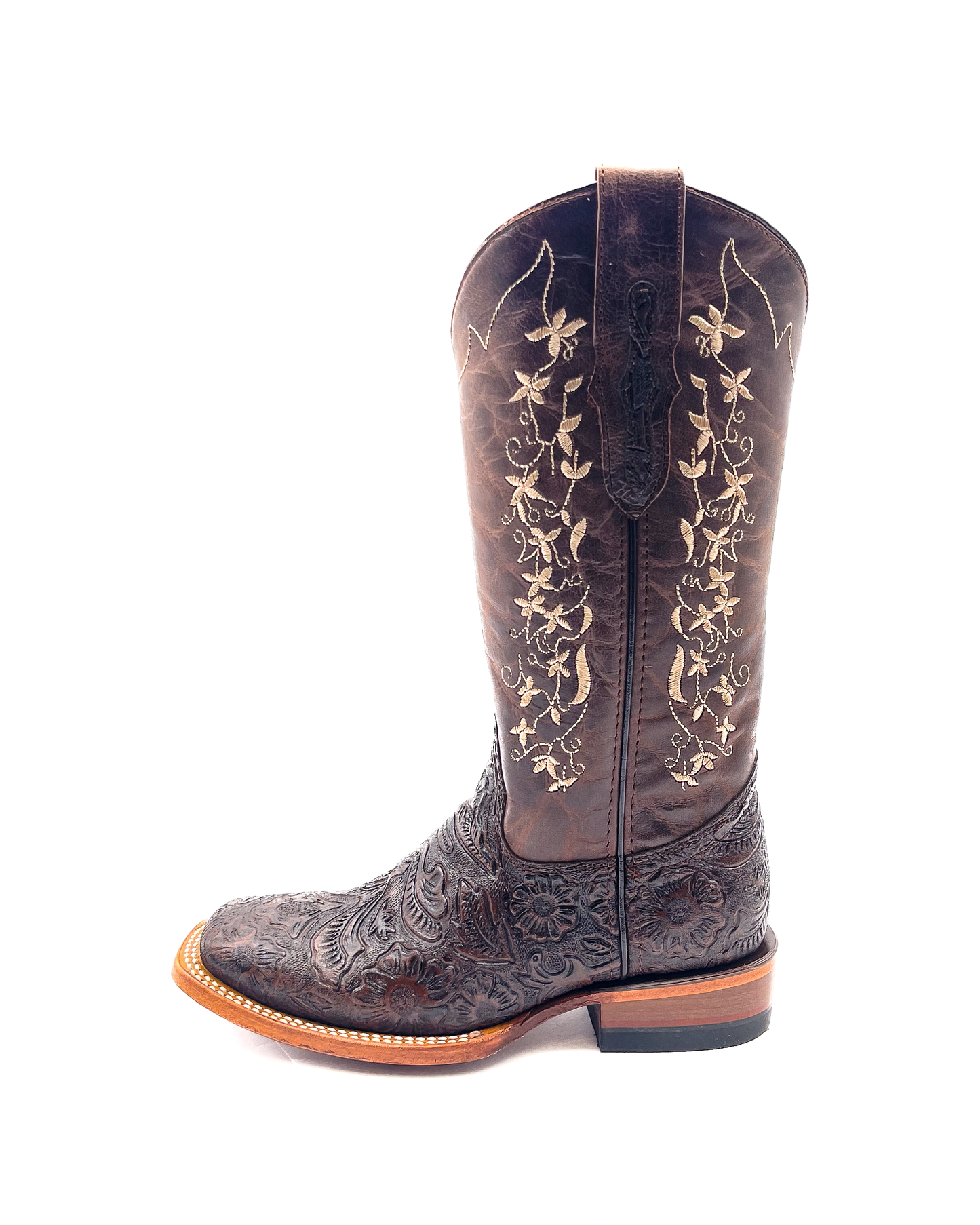 Cowboy Boot Tania Brown Tooled