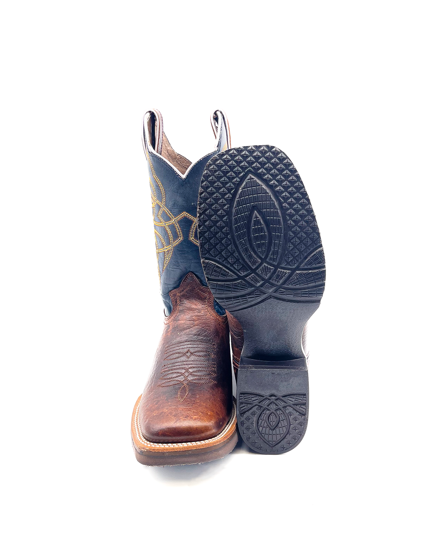 Cowboy Boot Brown Elephant Rubber Sole