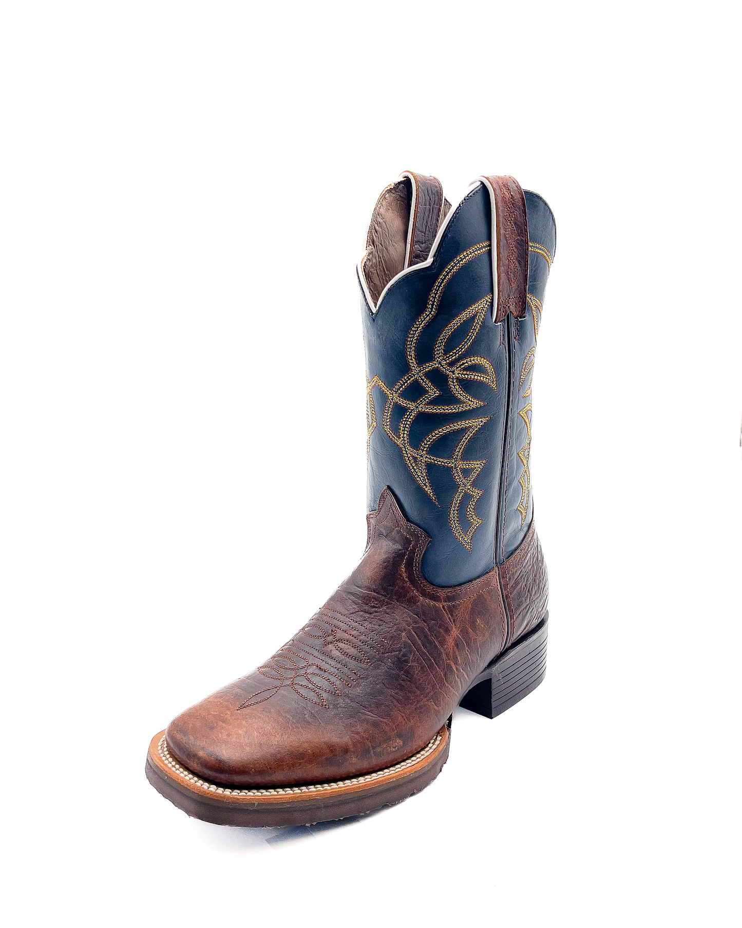 Cowboy Boot Brown Elephant Rubber Sole