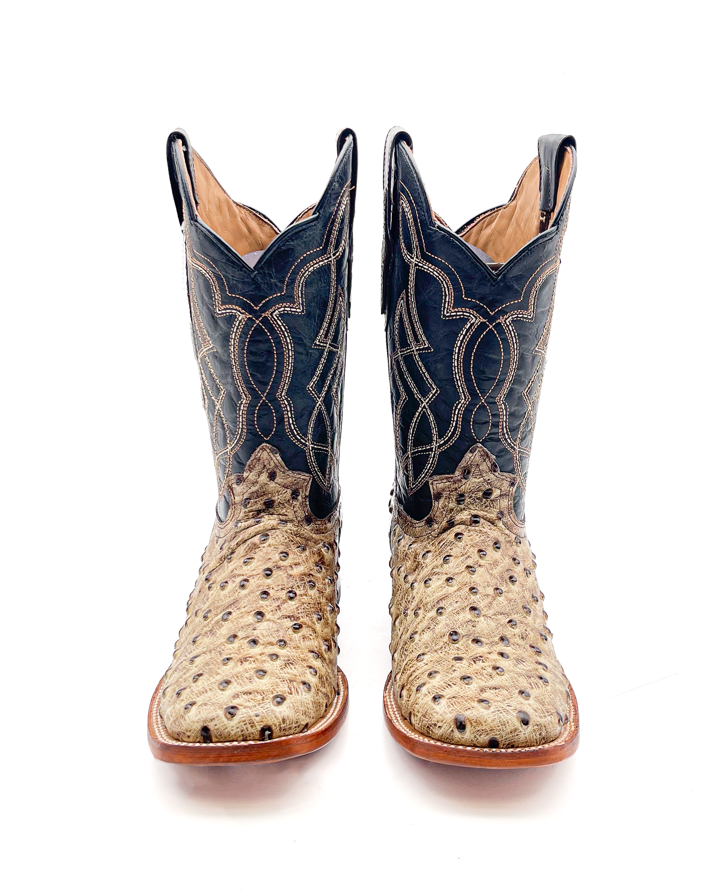 Cowboy Boot Ostrich Desert