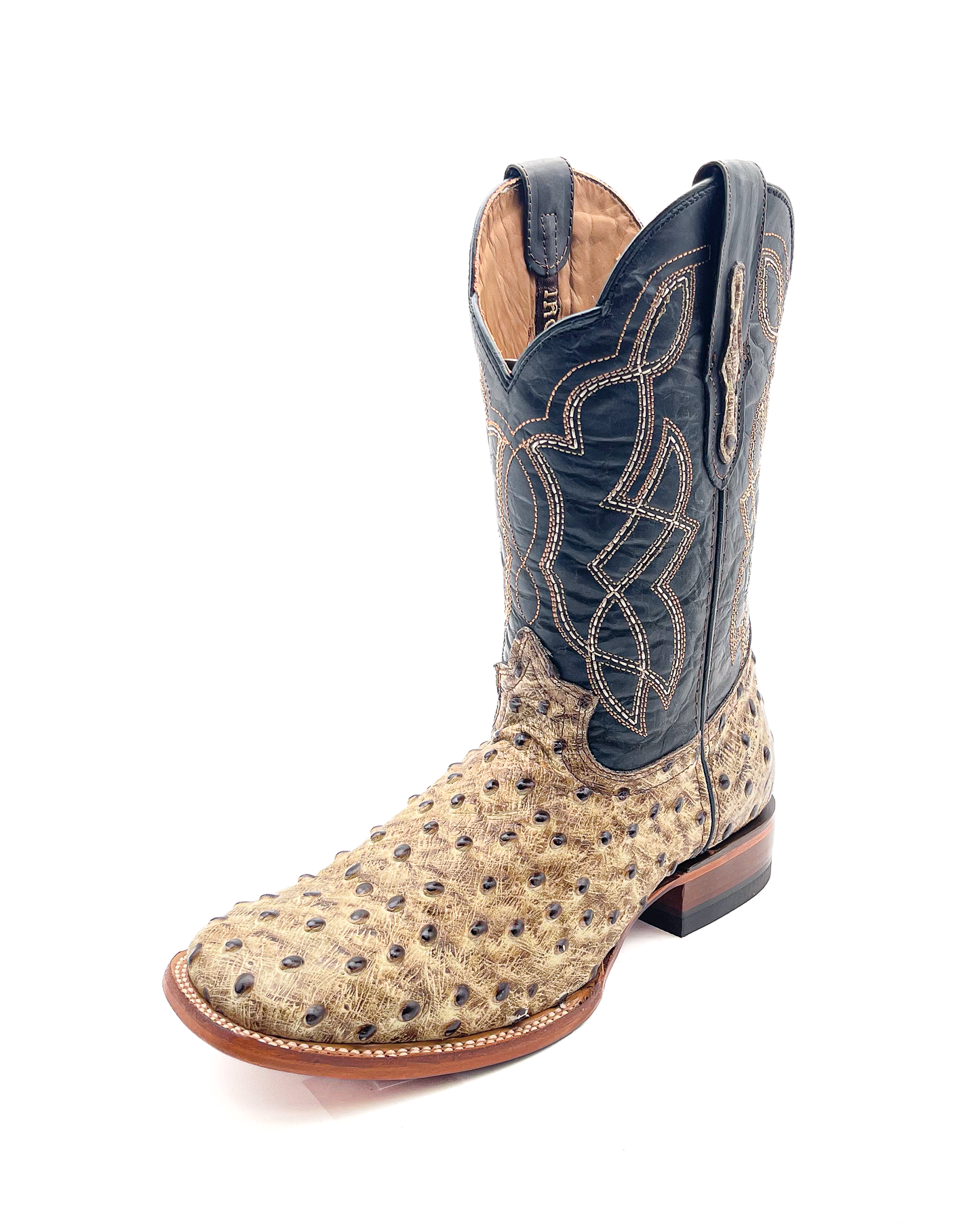 Cowboy Boot Ostrich Desert