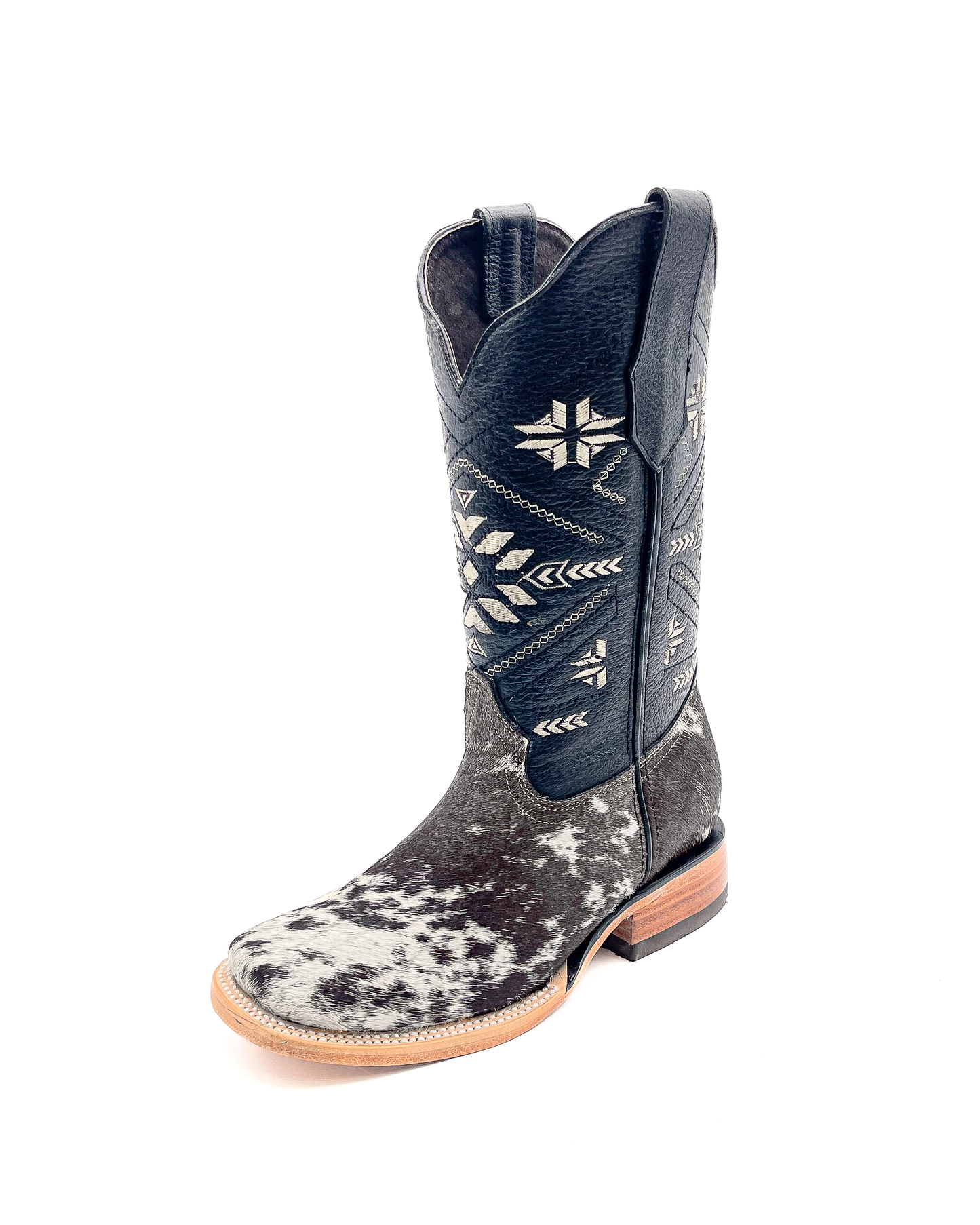 Women’s Cowhide Black Cowboy Boot
