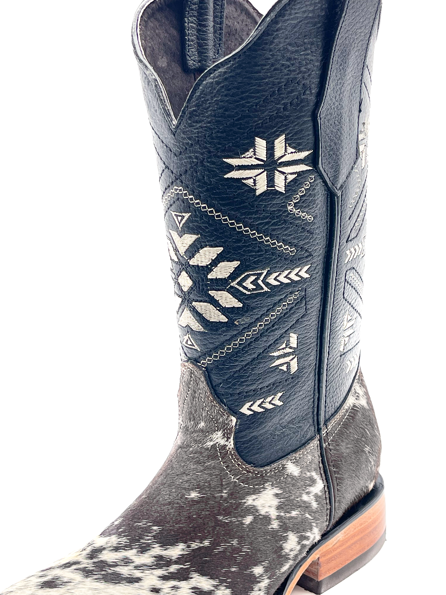 Women’s Cowhide Black Cowboy Boot