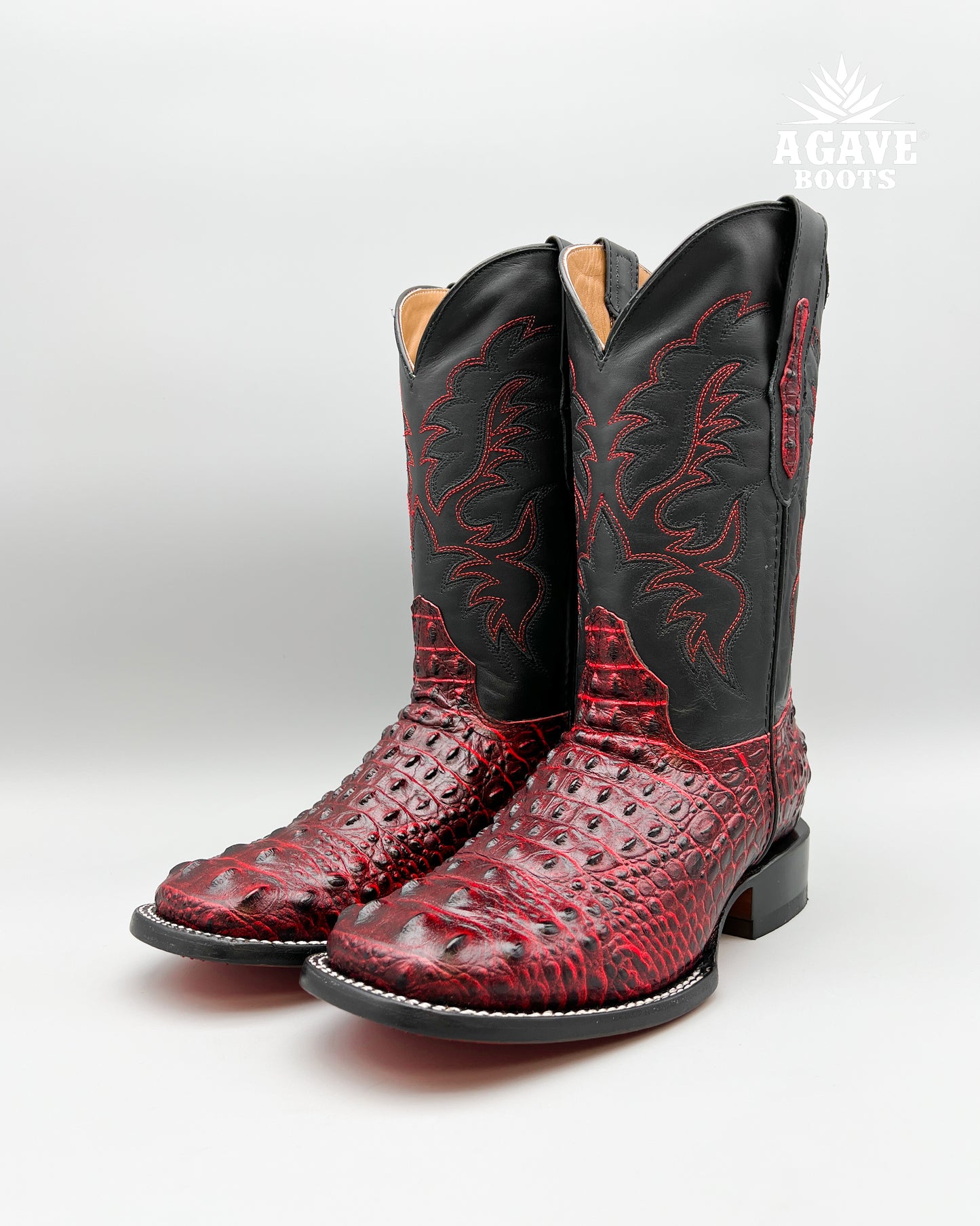 Cowboy Boot Red Nile Caiman