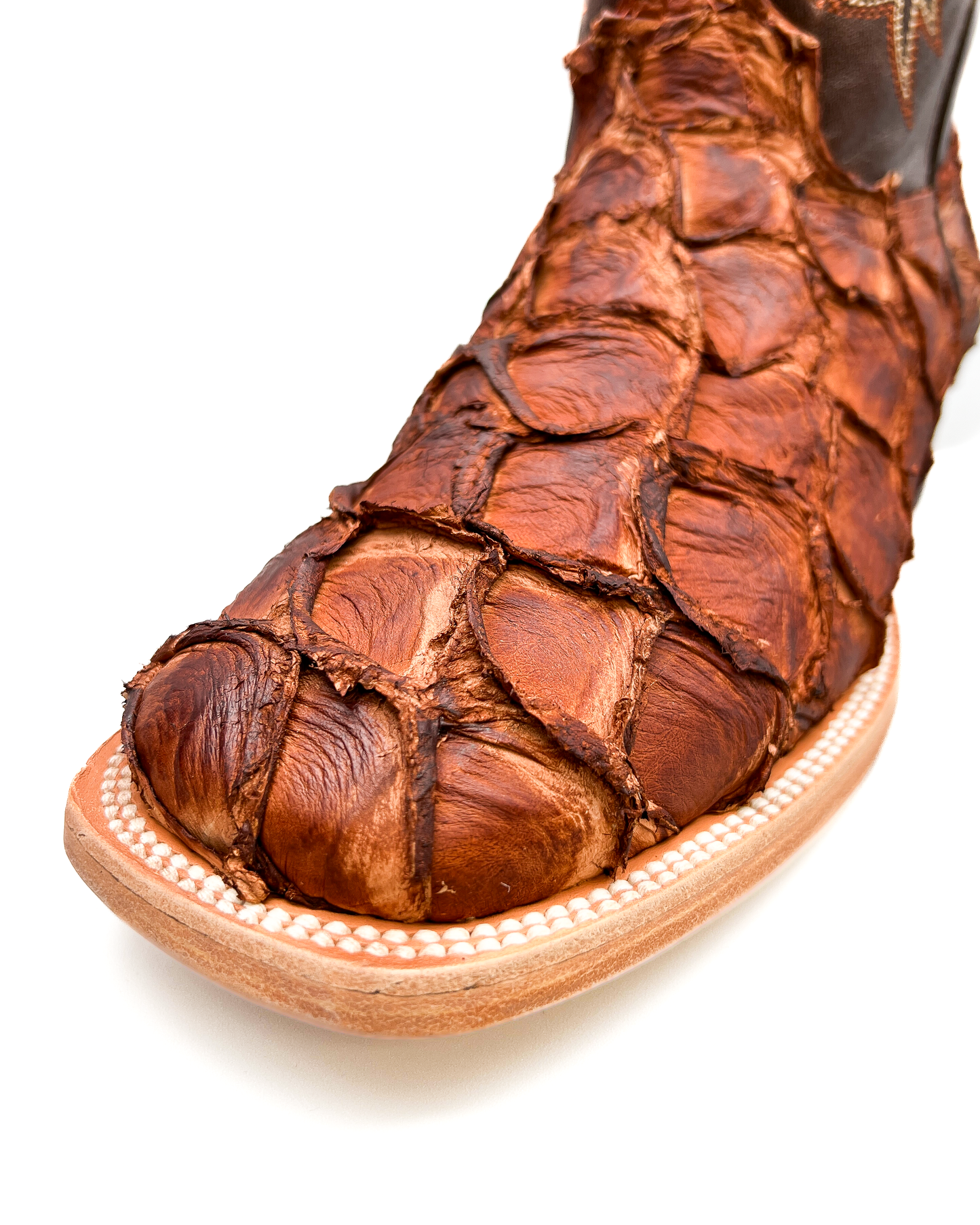 Cowboy Boot Cognac Bass Pirarucu Leather