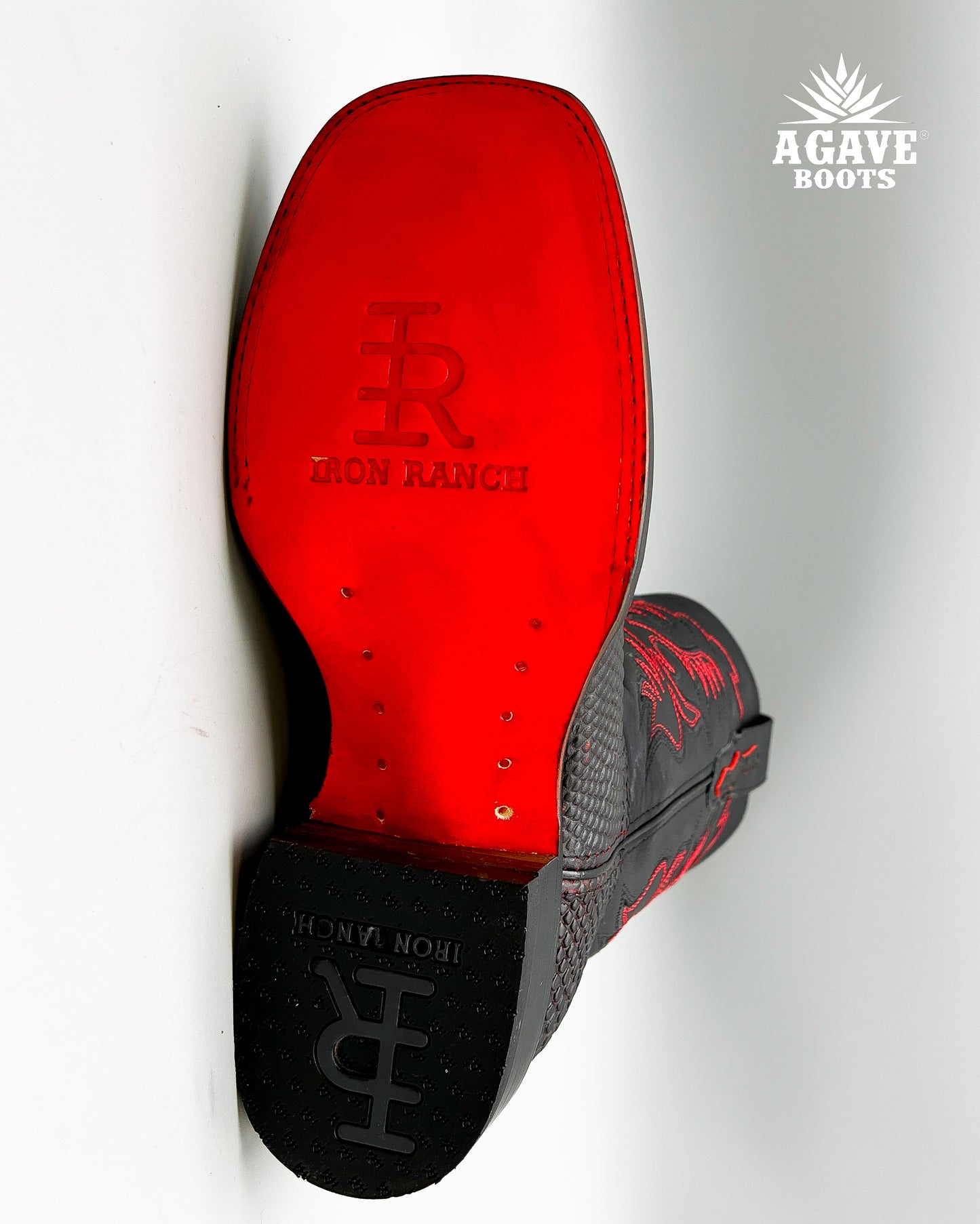 MATTE RED BLACK PYTHON | MEN’S COWBOY BOOTS