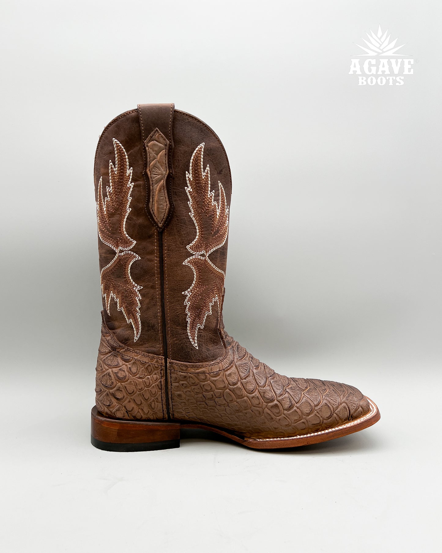 Cowboy Boot Brown Python