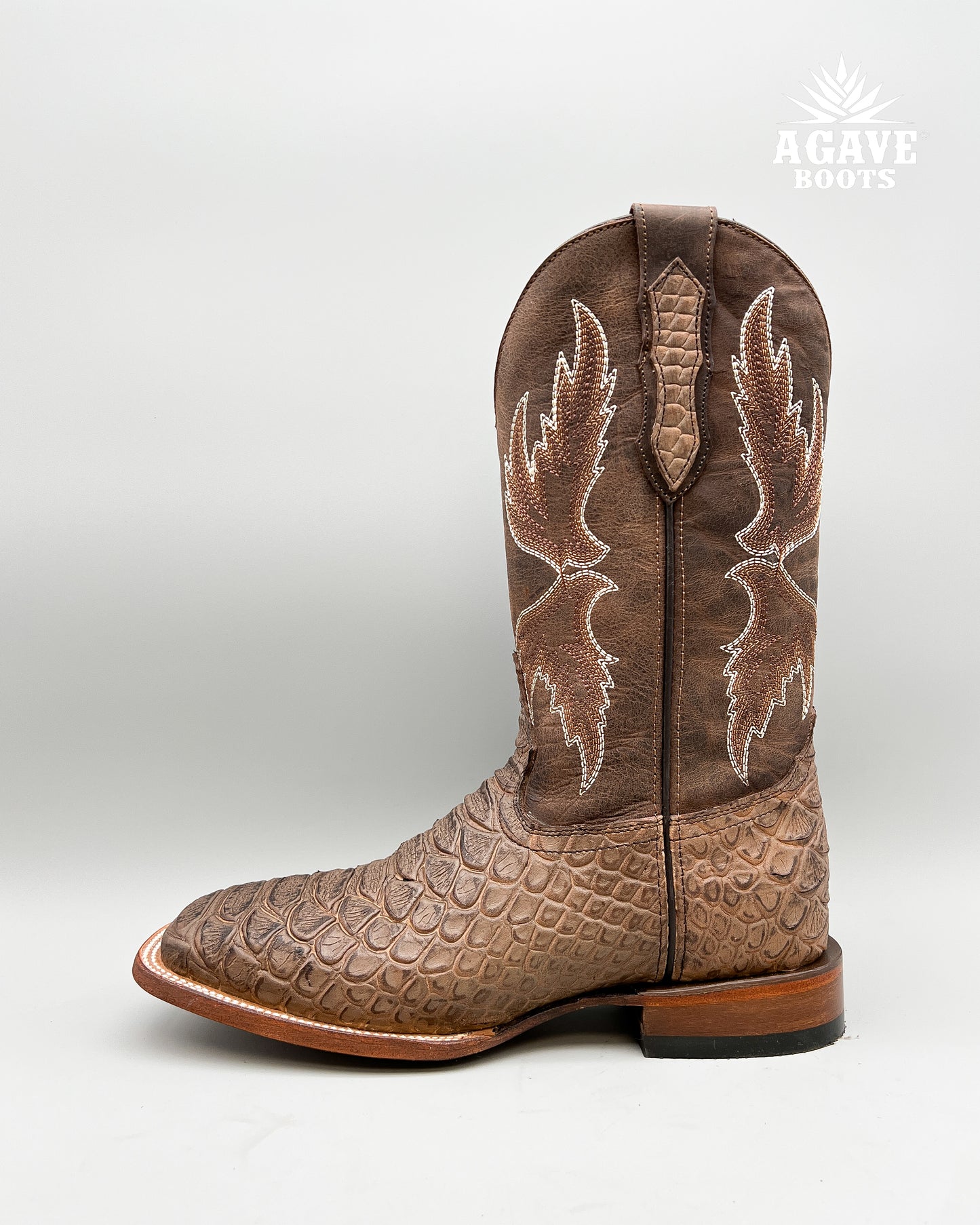 Cowboy Boot Brown Python