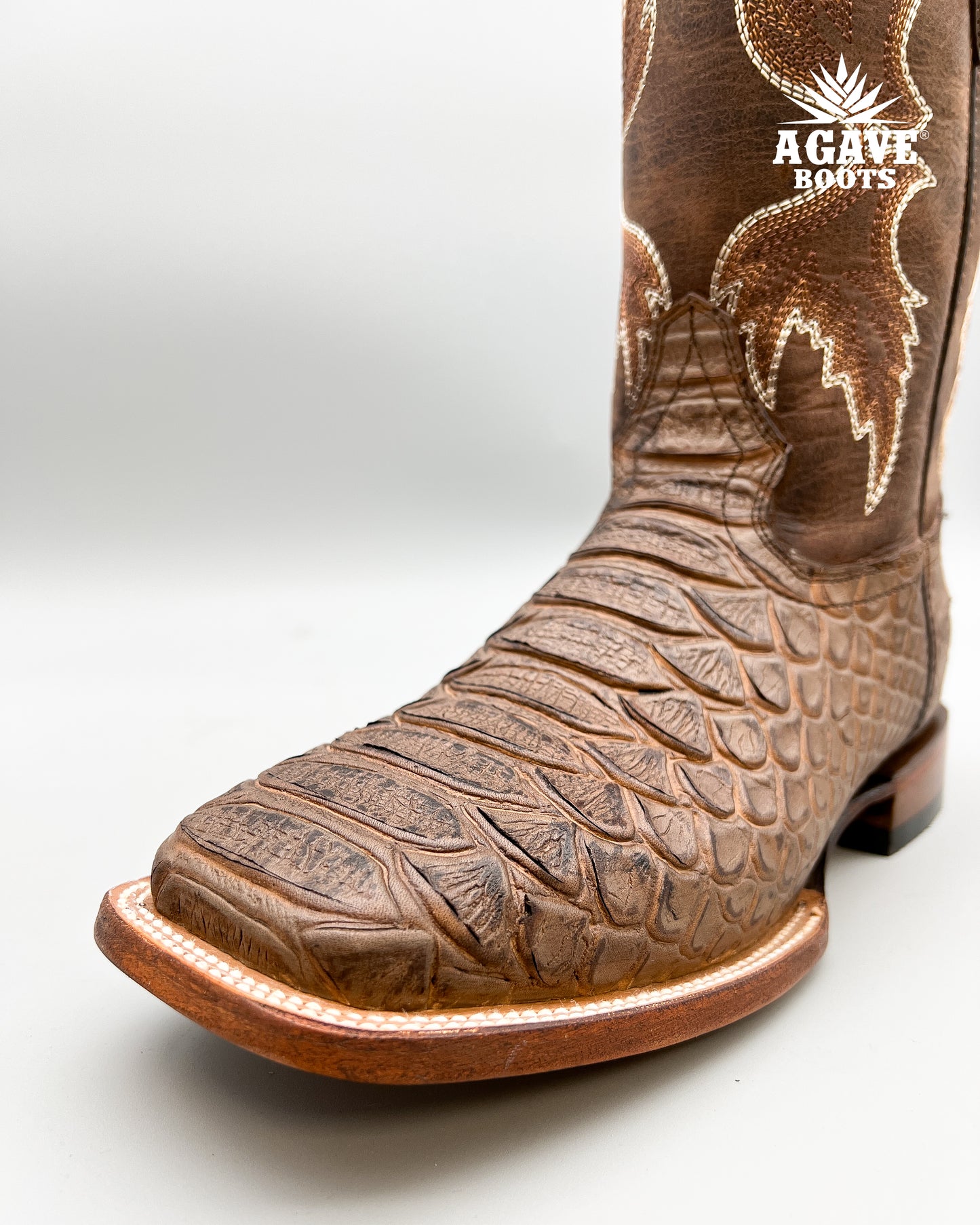 Cowboy Boot Brown Python