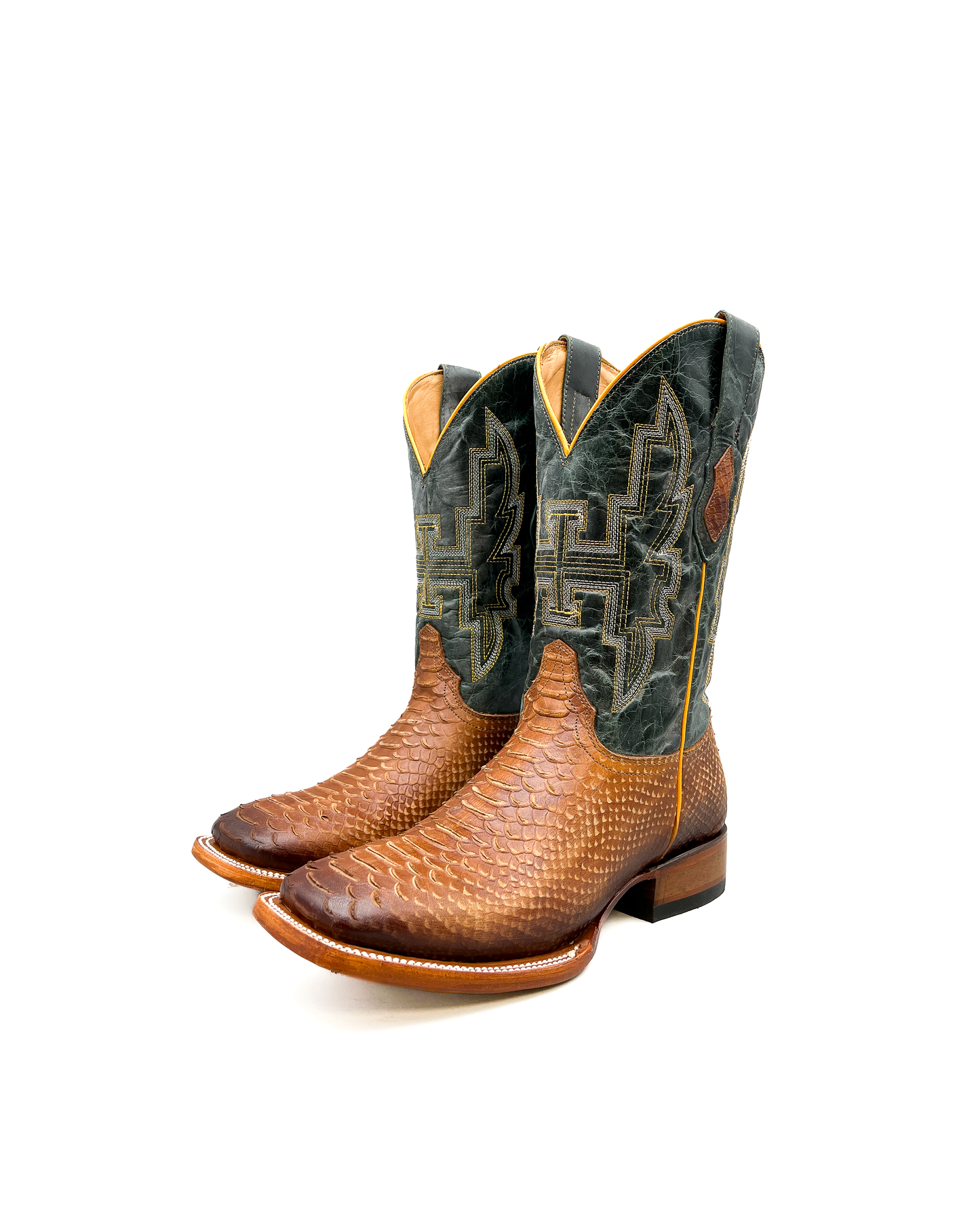 Cowboy Boot Light Brown Python