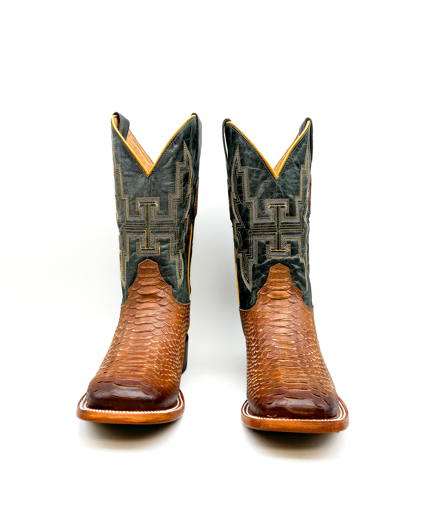 Cowboy Boot Light Brown Python
