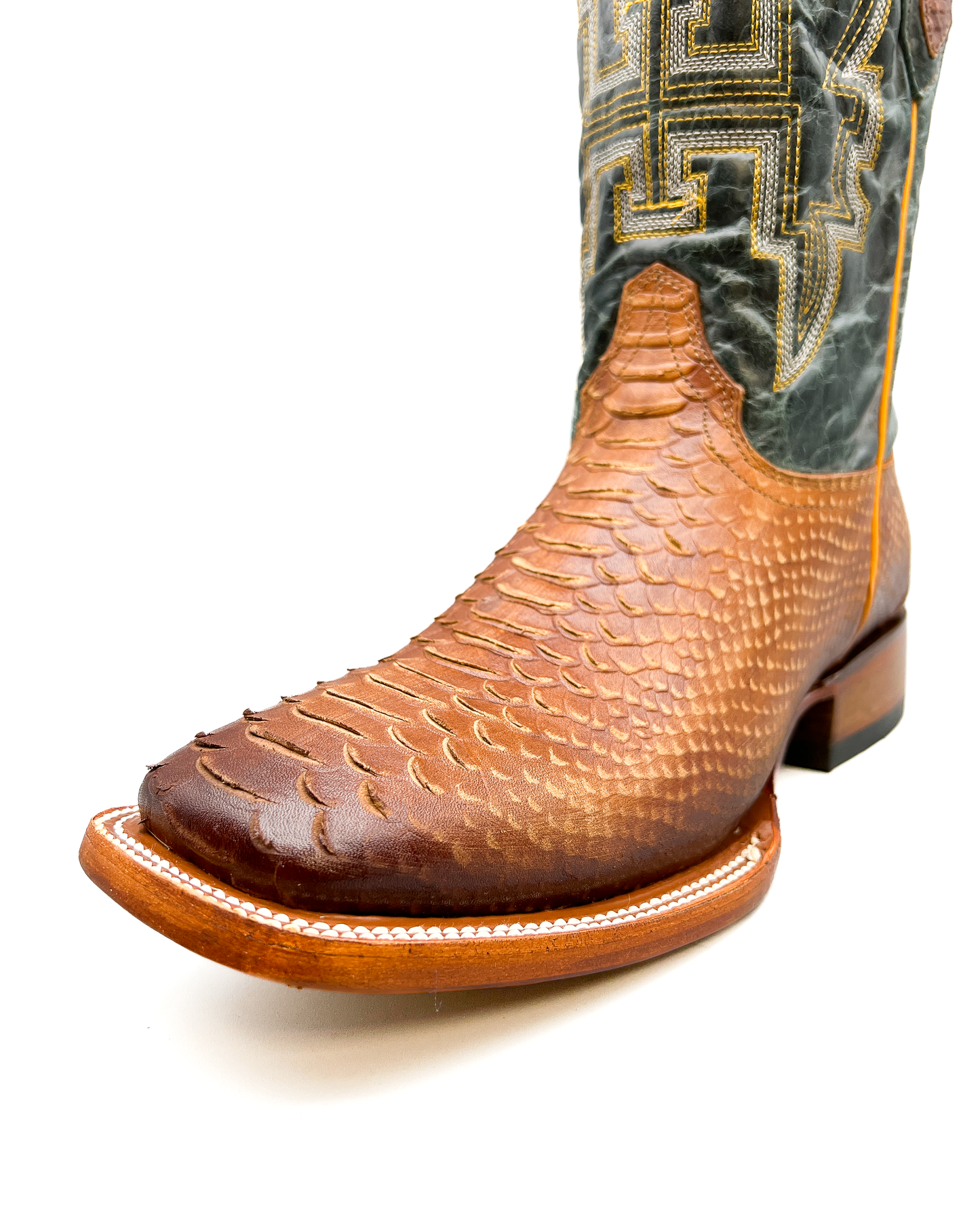 Cowboy Boot Light Brown Python