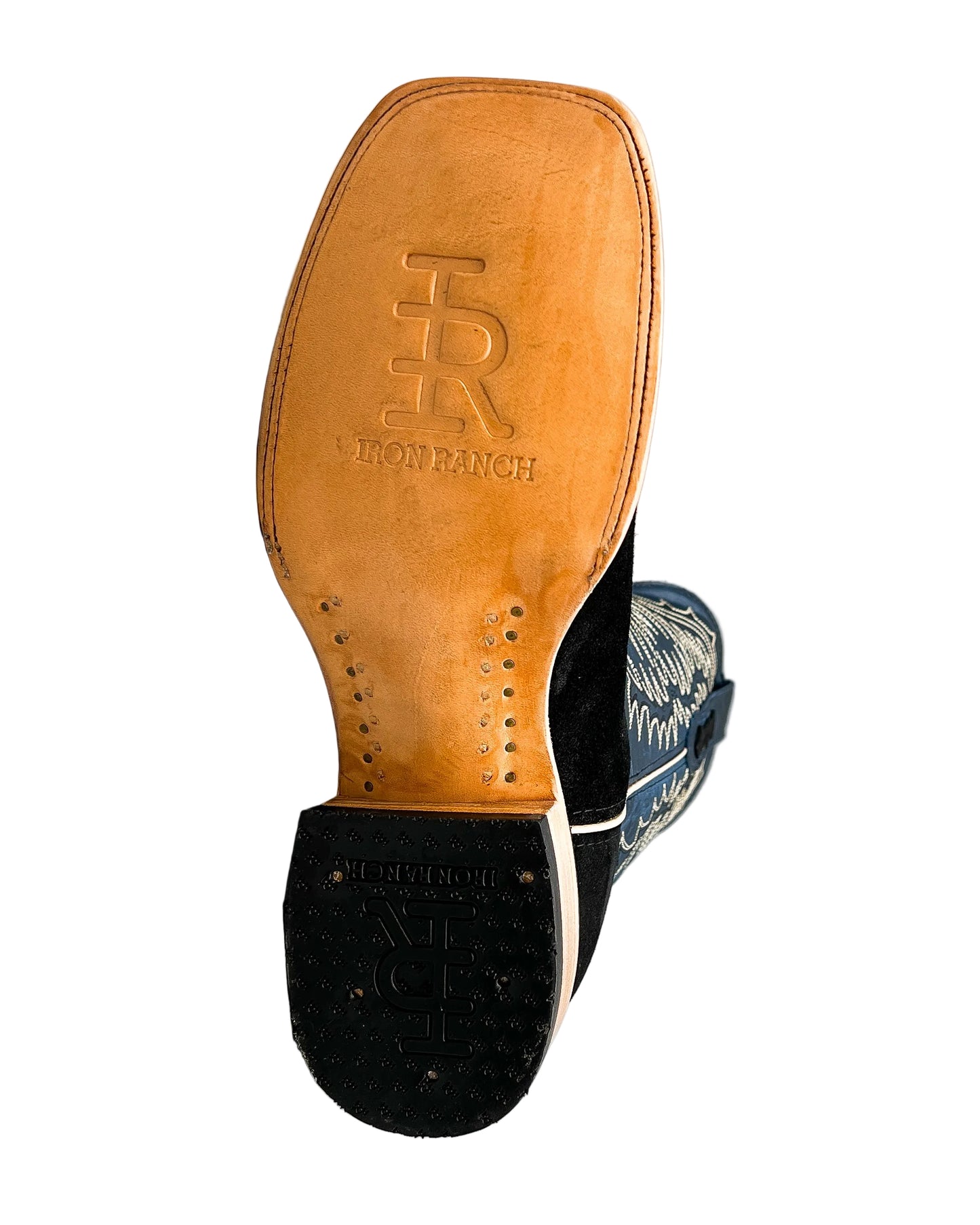 Cowboy Boot Black Rough Out