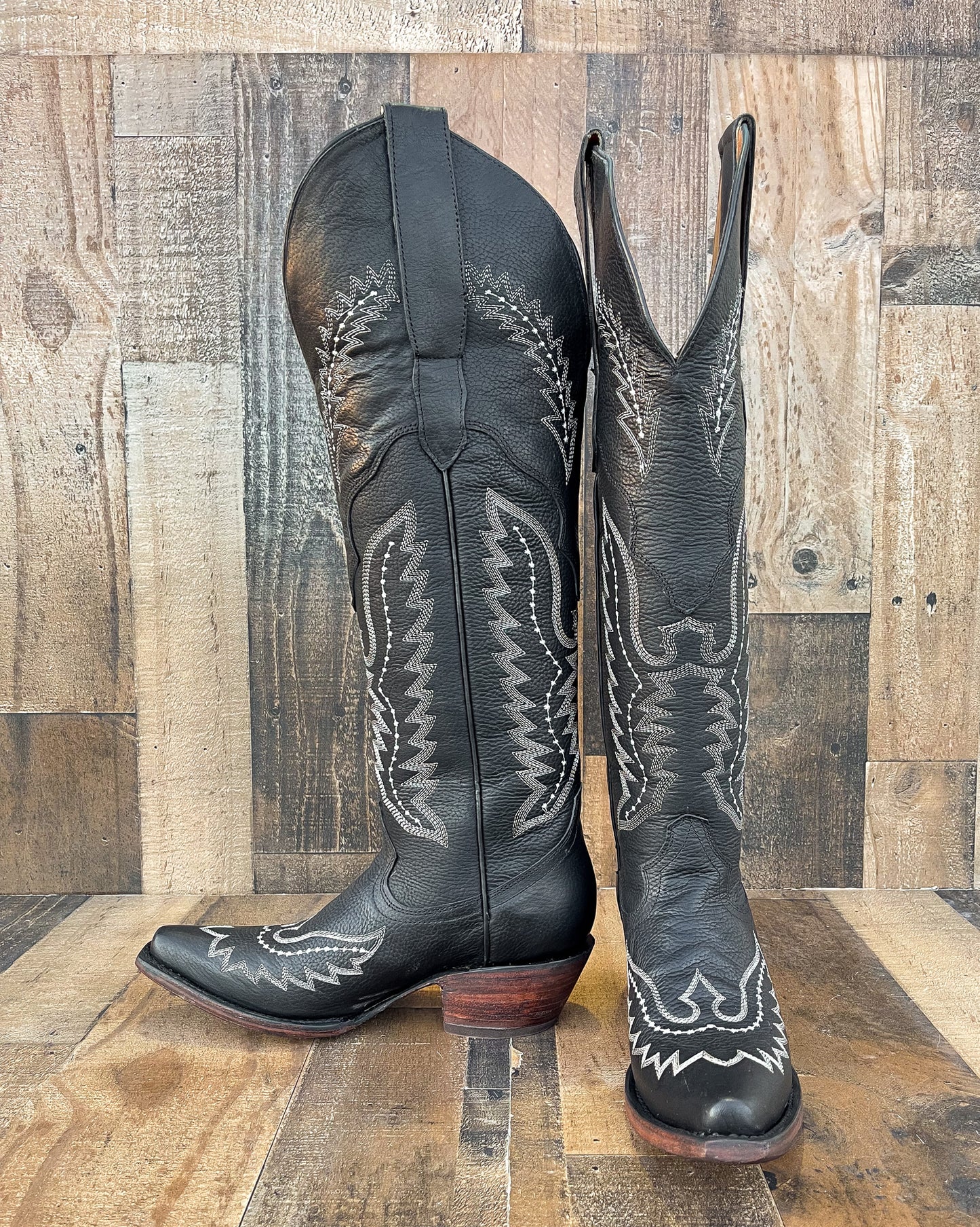 Cowboy Boot Tall Alice Black