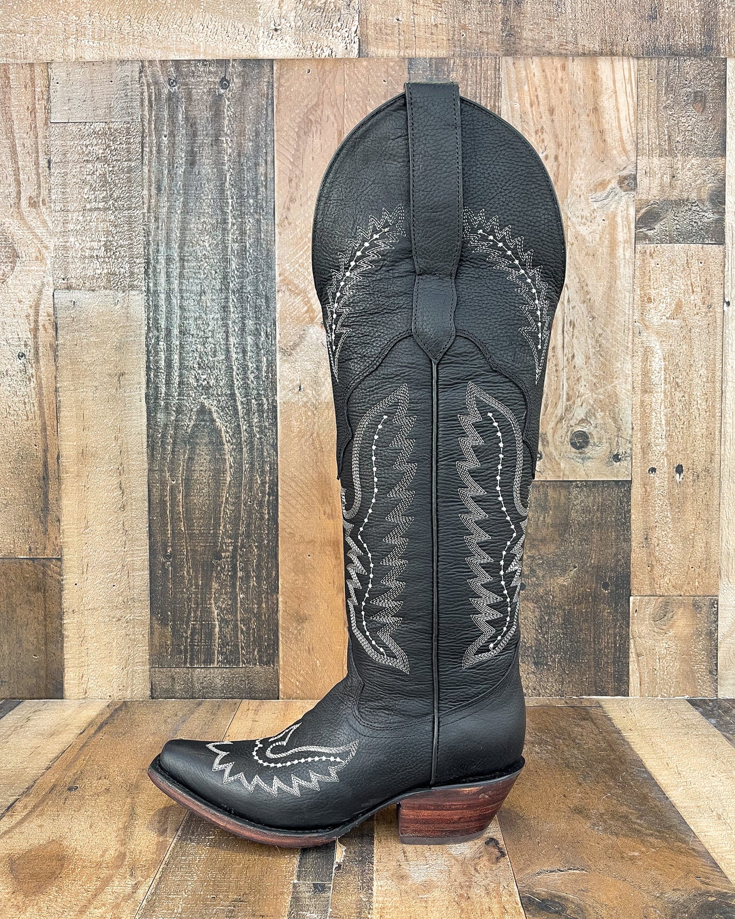 Cowboy Boot Tall Alice Black
