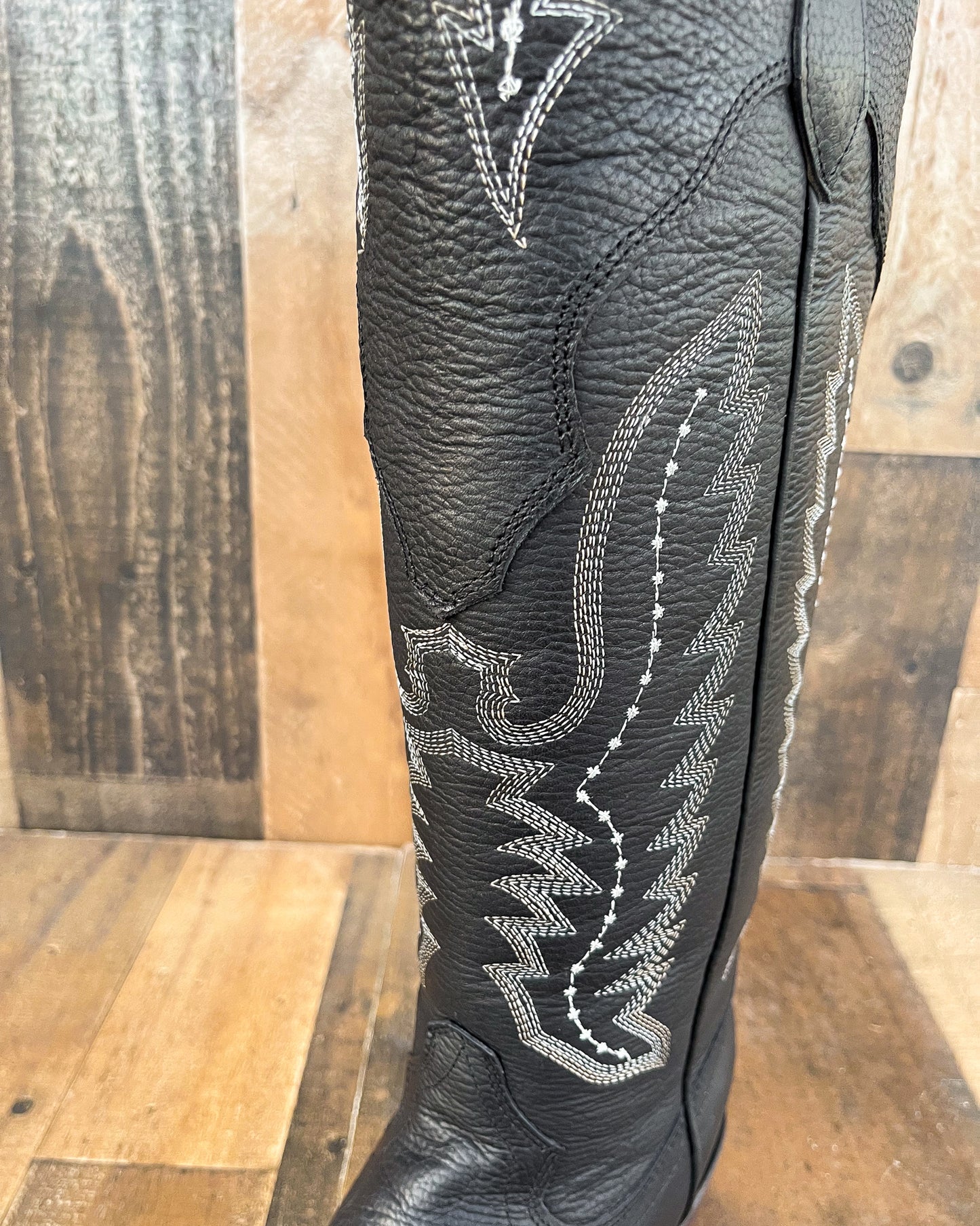Cowboy Boot Tall Alice Black