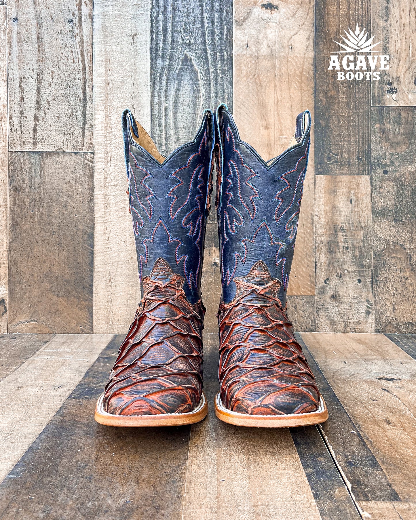 Cowboy Boot Rustic Cognac Bass
