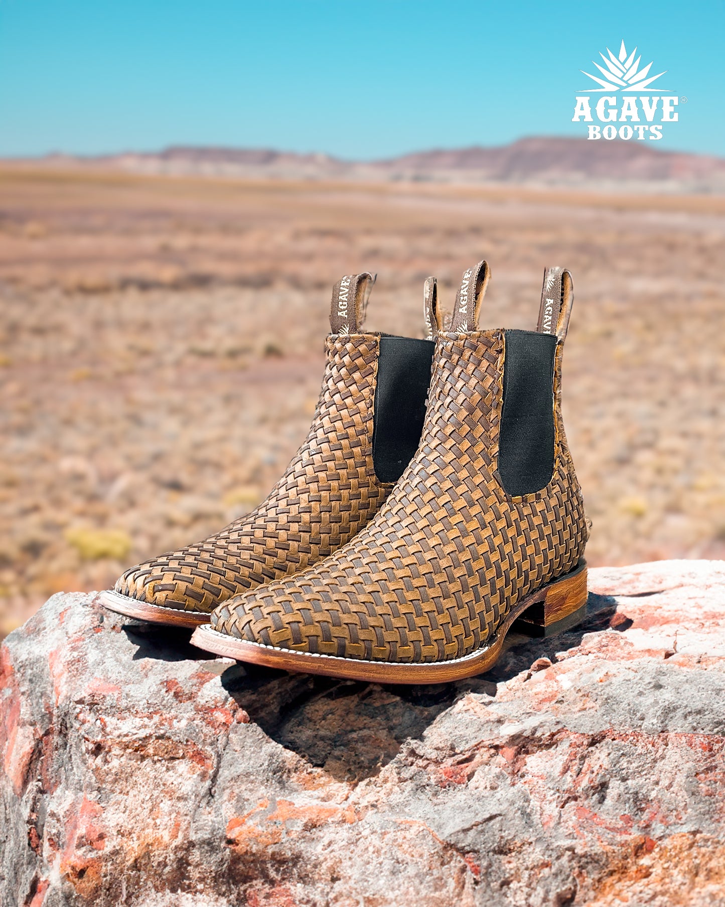 Ankle Boot Basket Weave Thang
