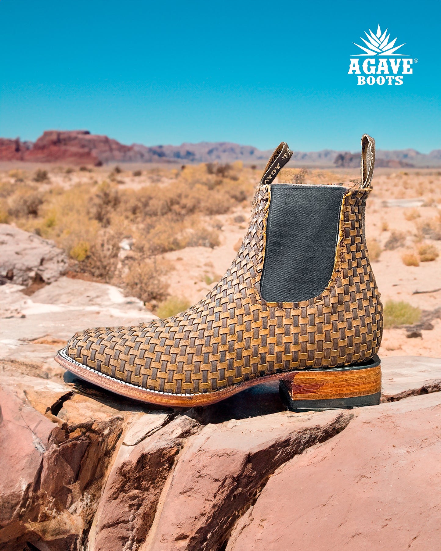Ankle Boot Basket Weave Thang