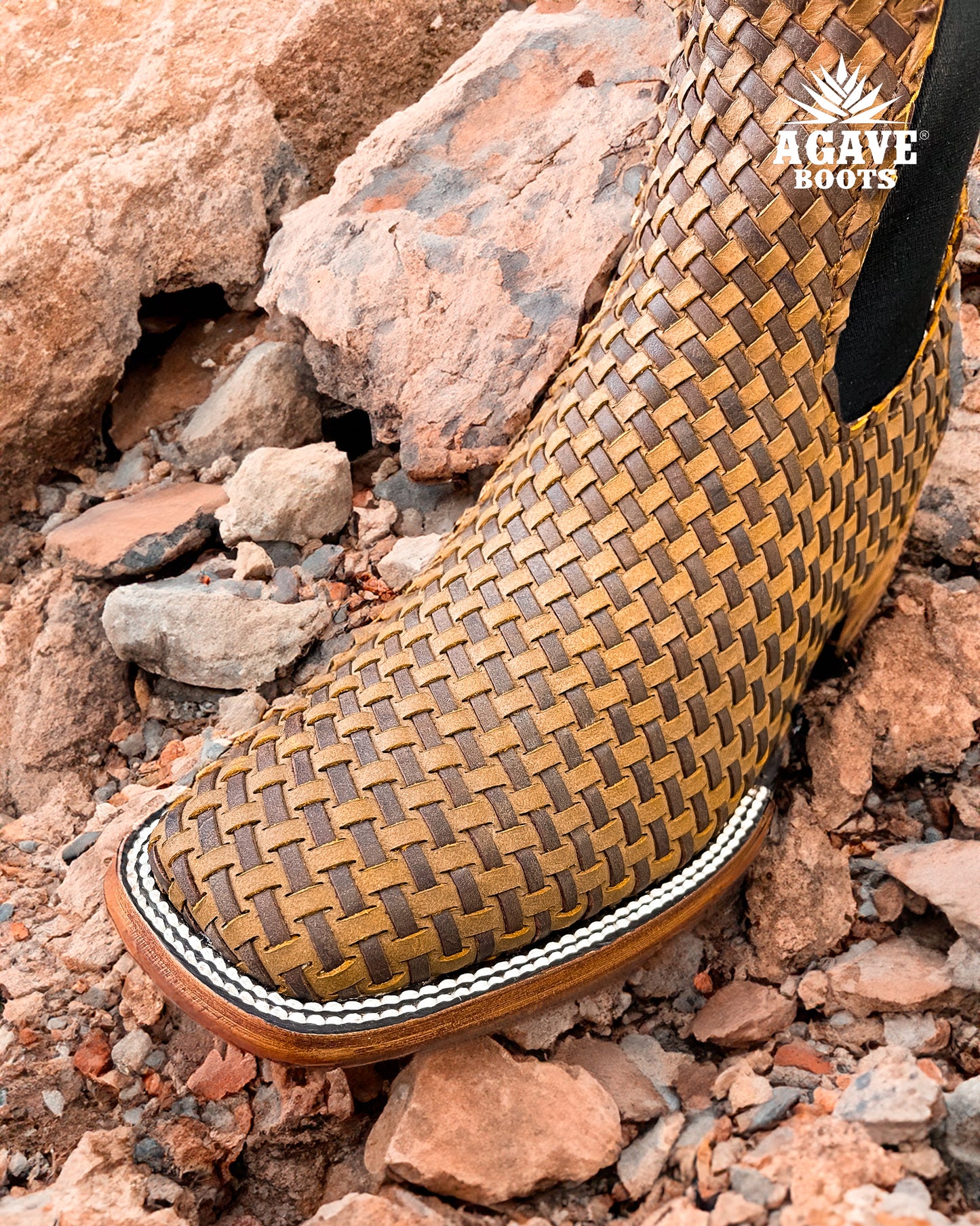 Ankle Boot Basket Weave Thang