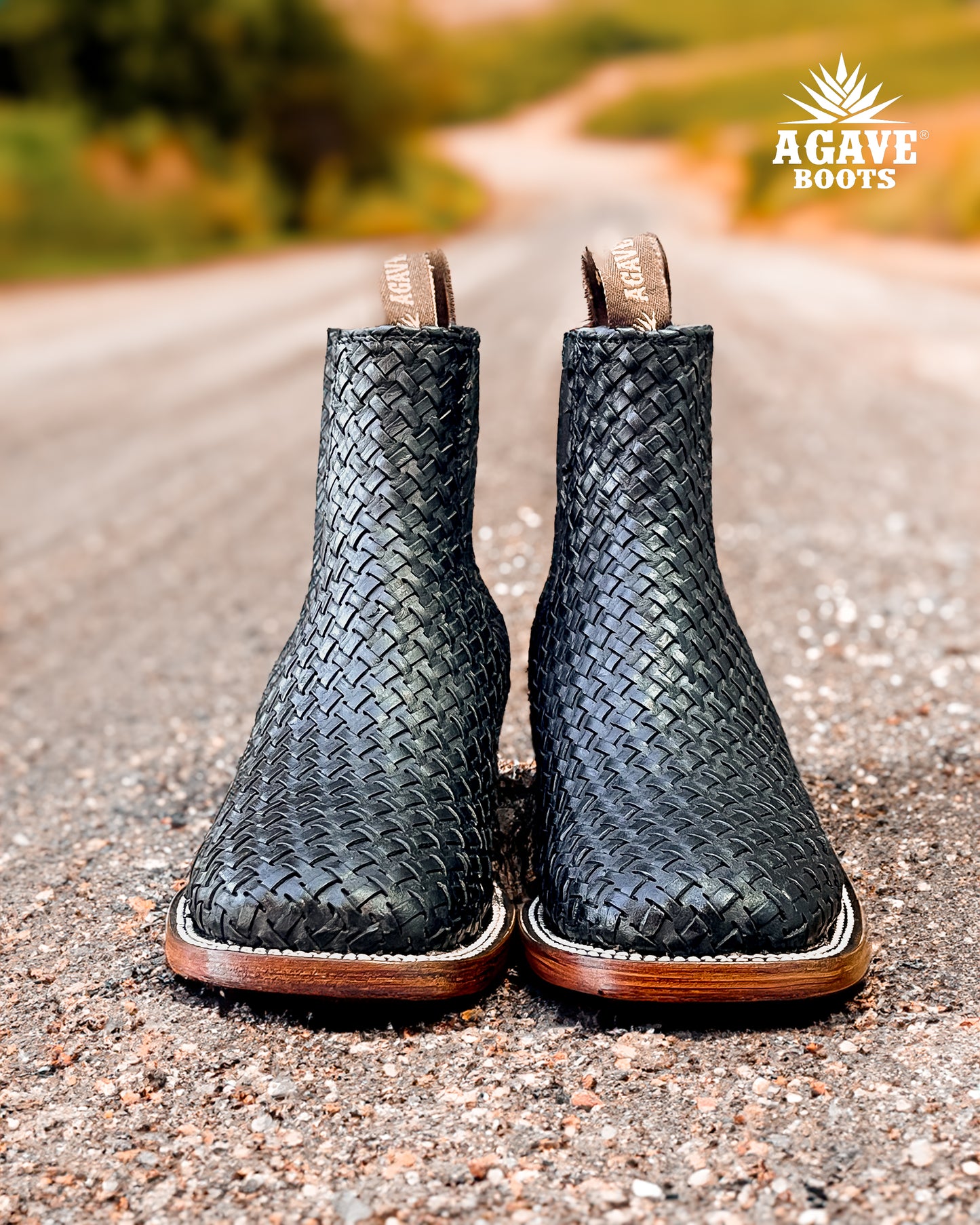Ankle Boot Weave Woven Black