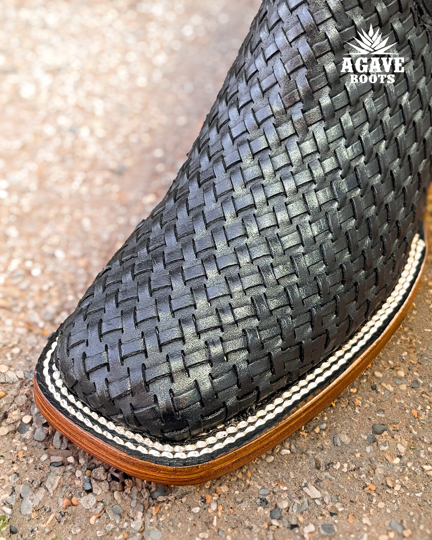Ankle Boot Weave Woven Black