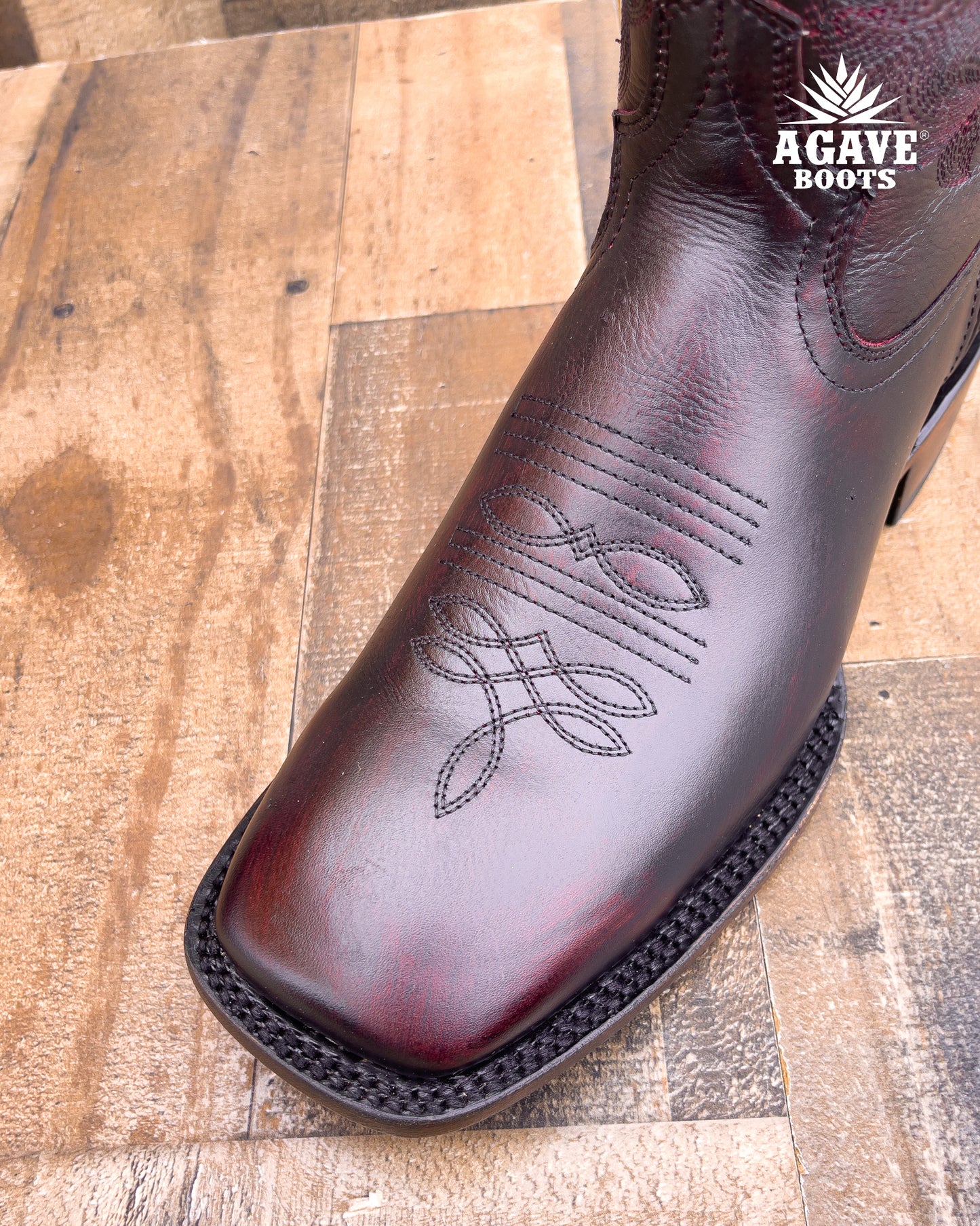 BLACK CHERRY | MEN SQUARE TOE WESTERN COWBOY BOOTS