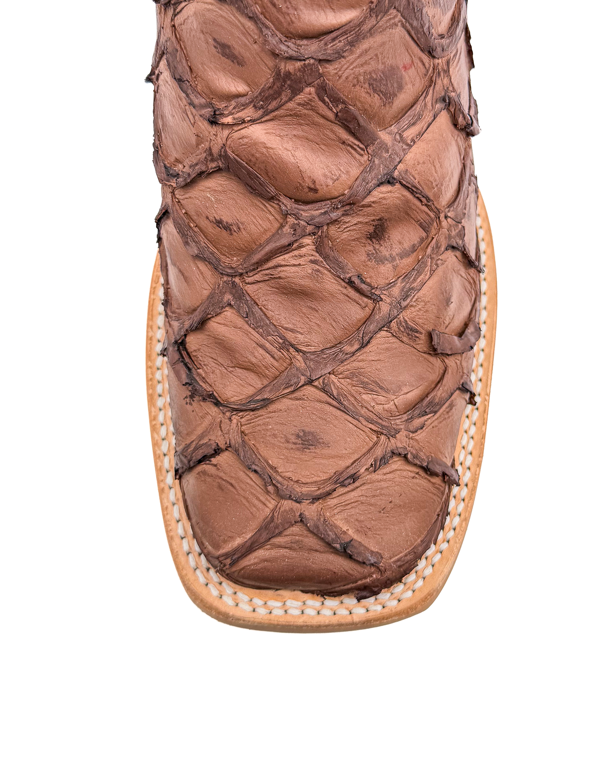 Cowboy Boot Brown Pirarucu Rubber Sole