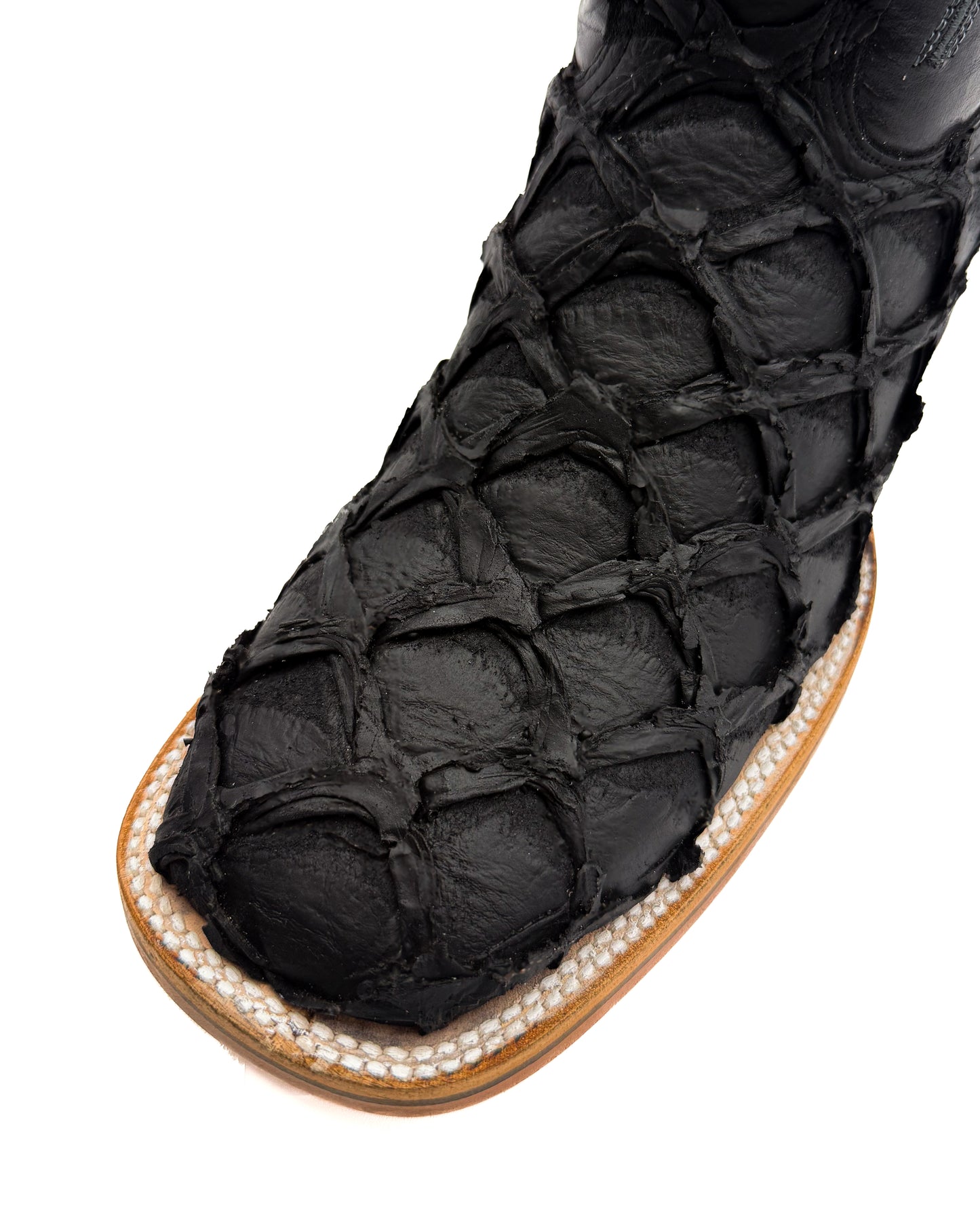 Cowboy Boot Black Pirarucu Bass