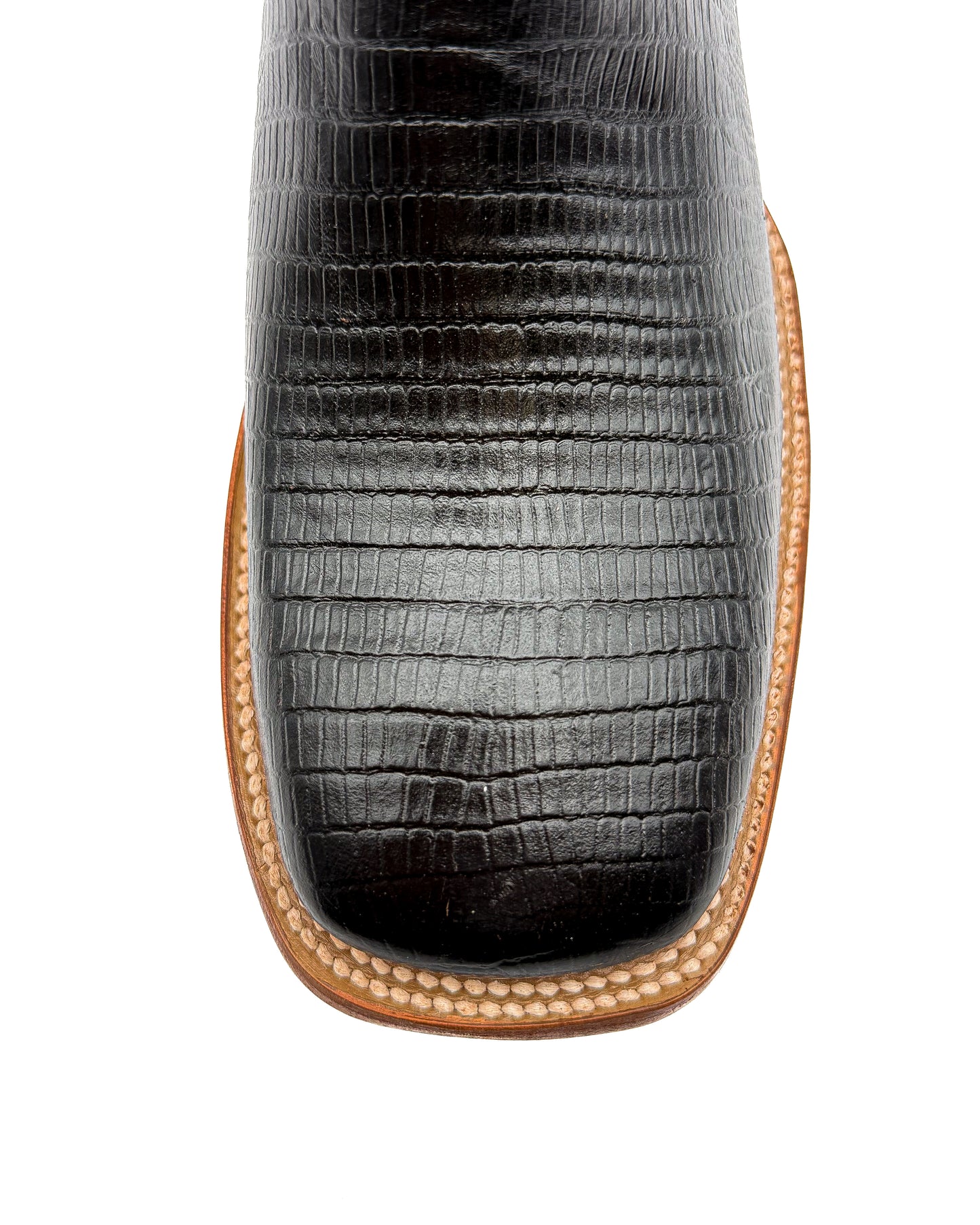 Cowboy Boot Black Lizard