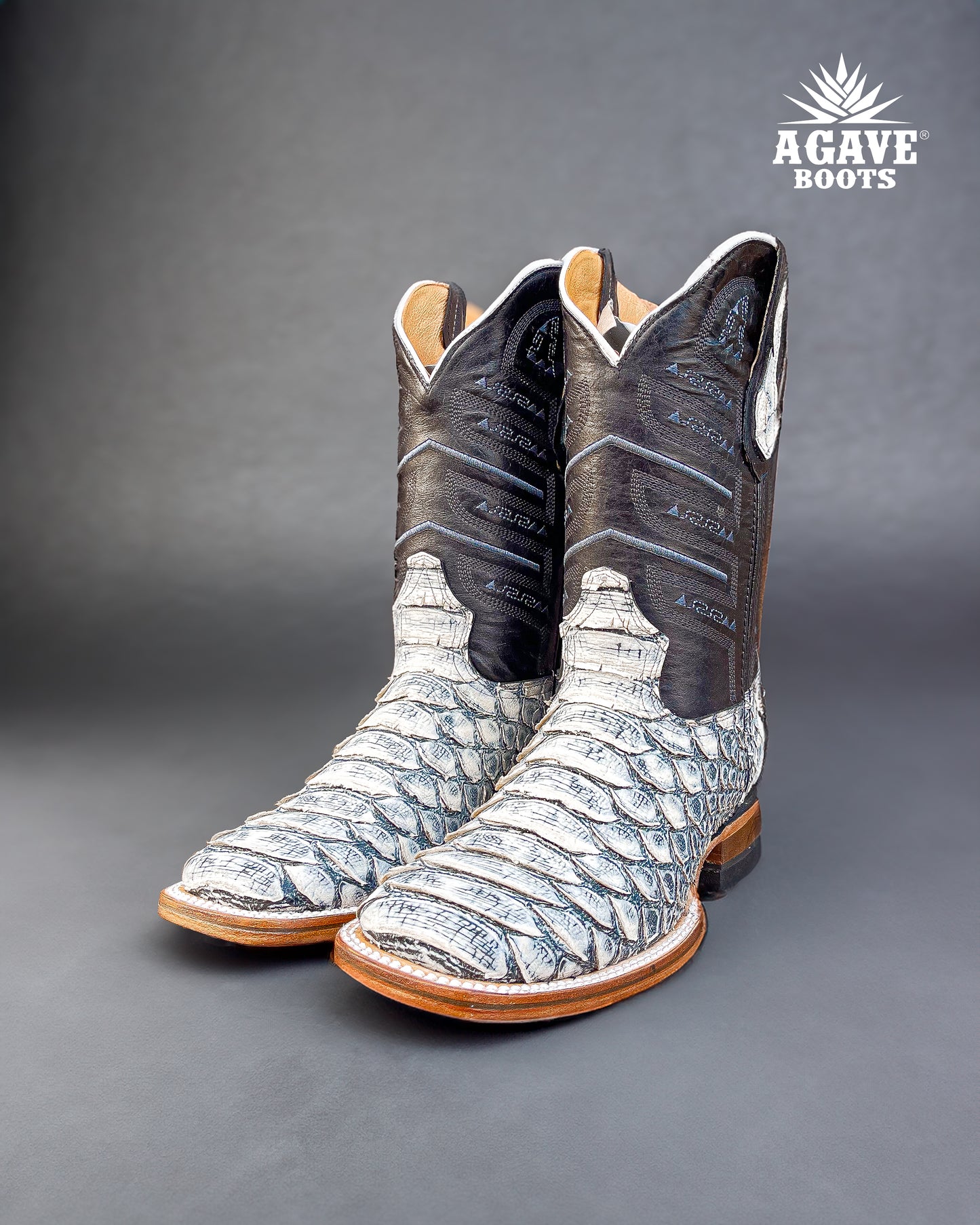Cowboy Boot White Python