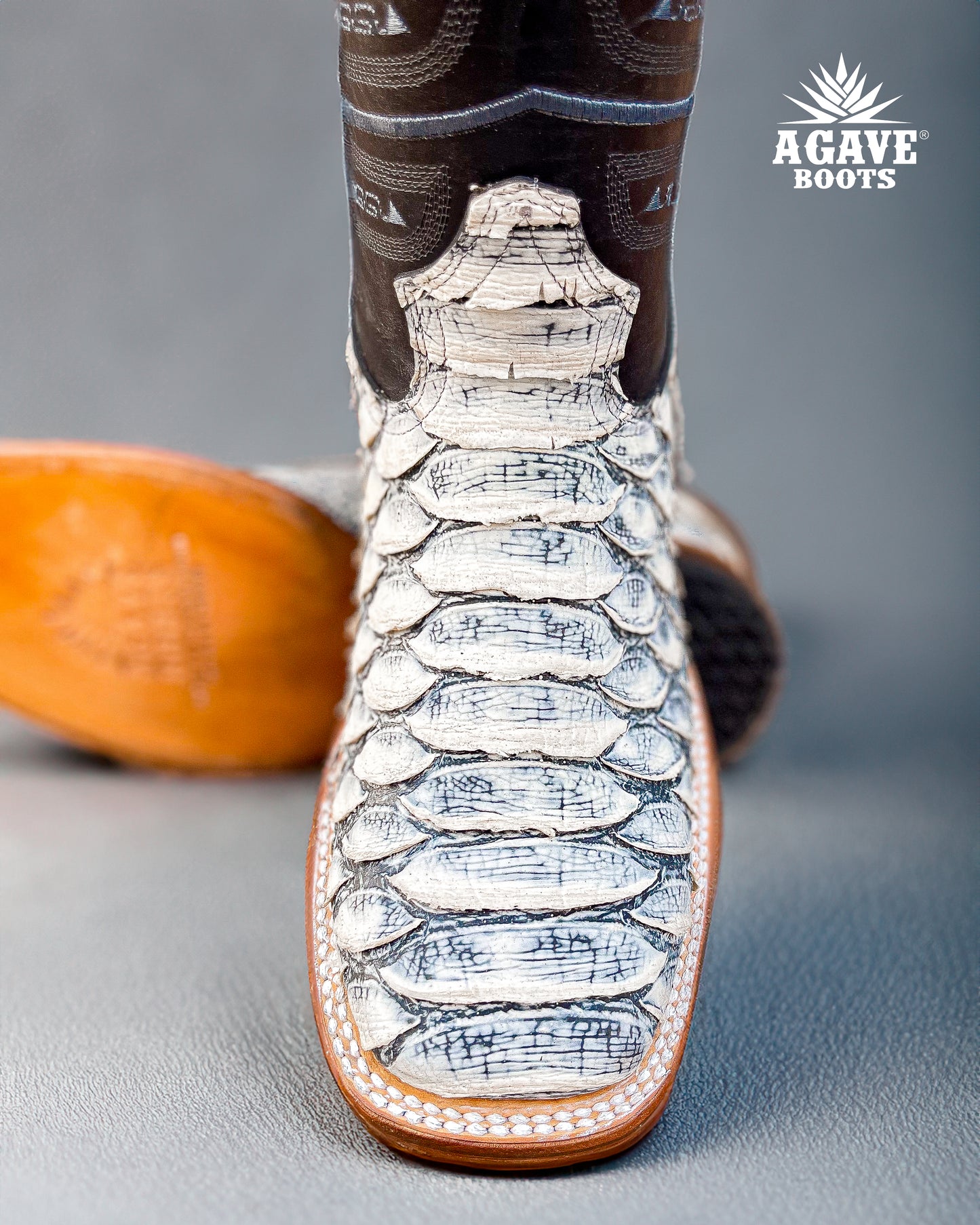 Cowboy Boot White Python