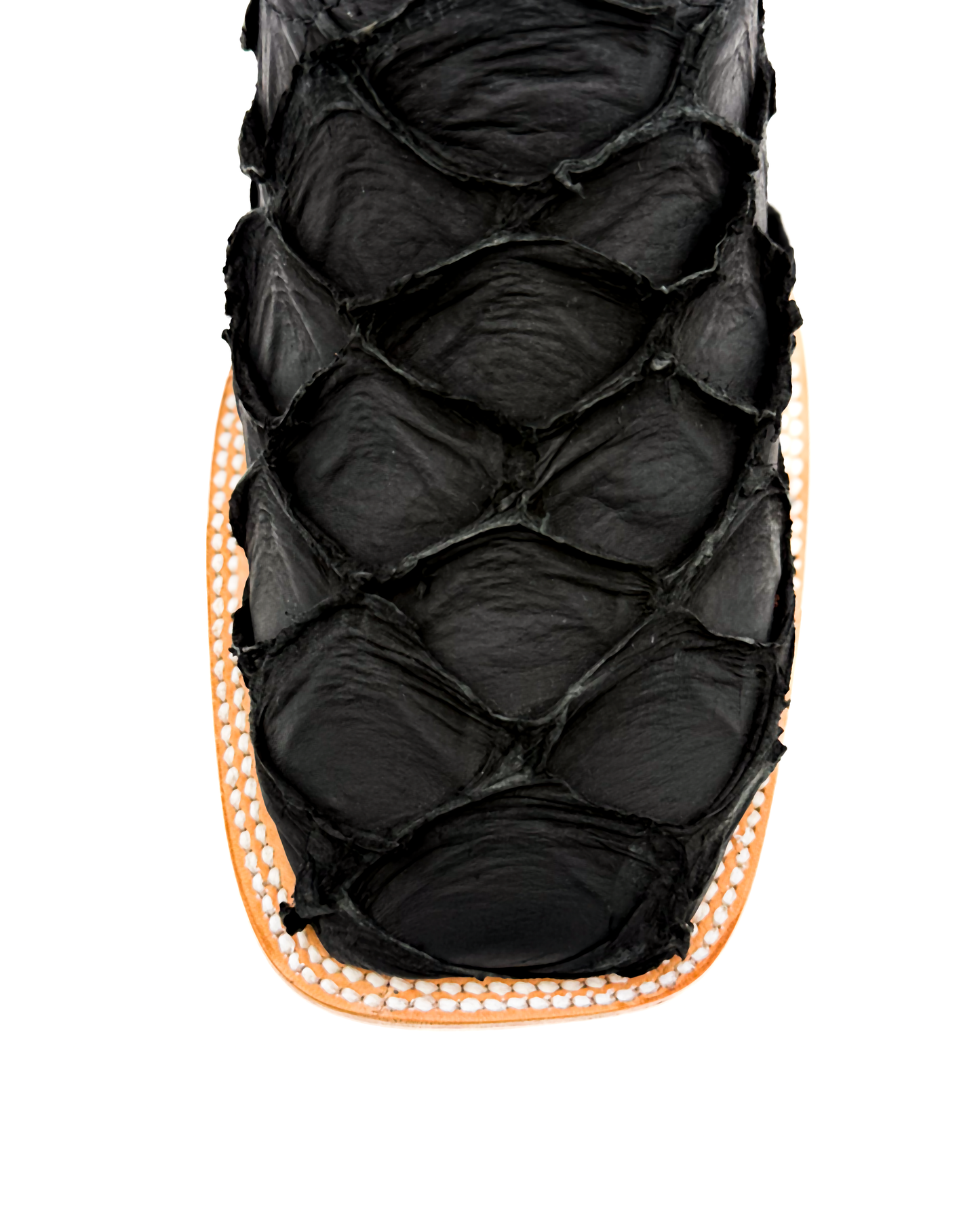 Cowboy Boot Genuine Black Pirarucu Bass