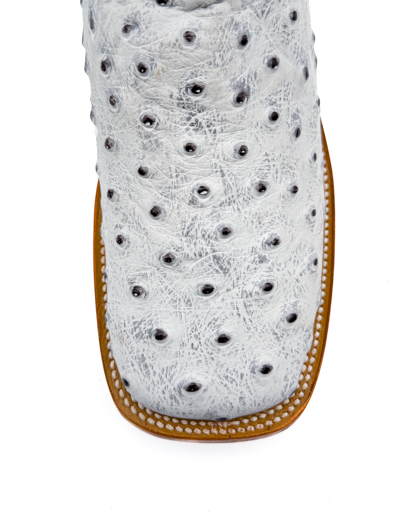 Cowboy Boot Icy White Ostrich