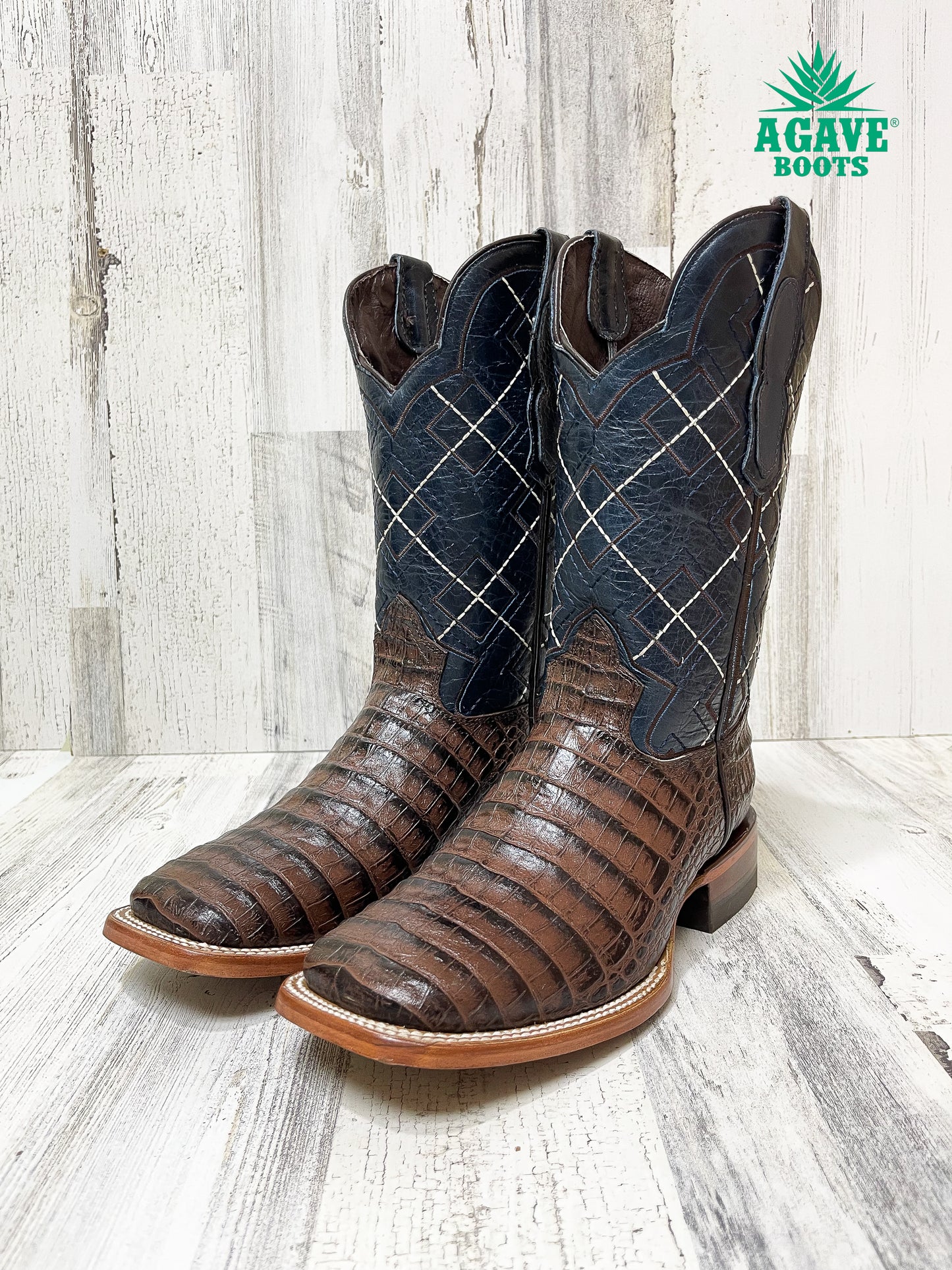 Cowboy Boot Brown Caiman Belly