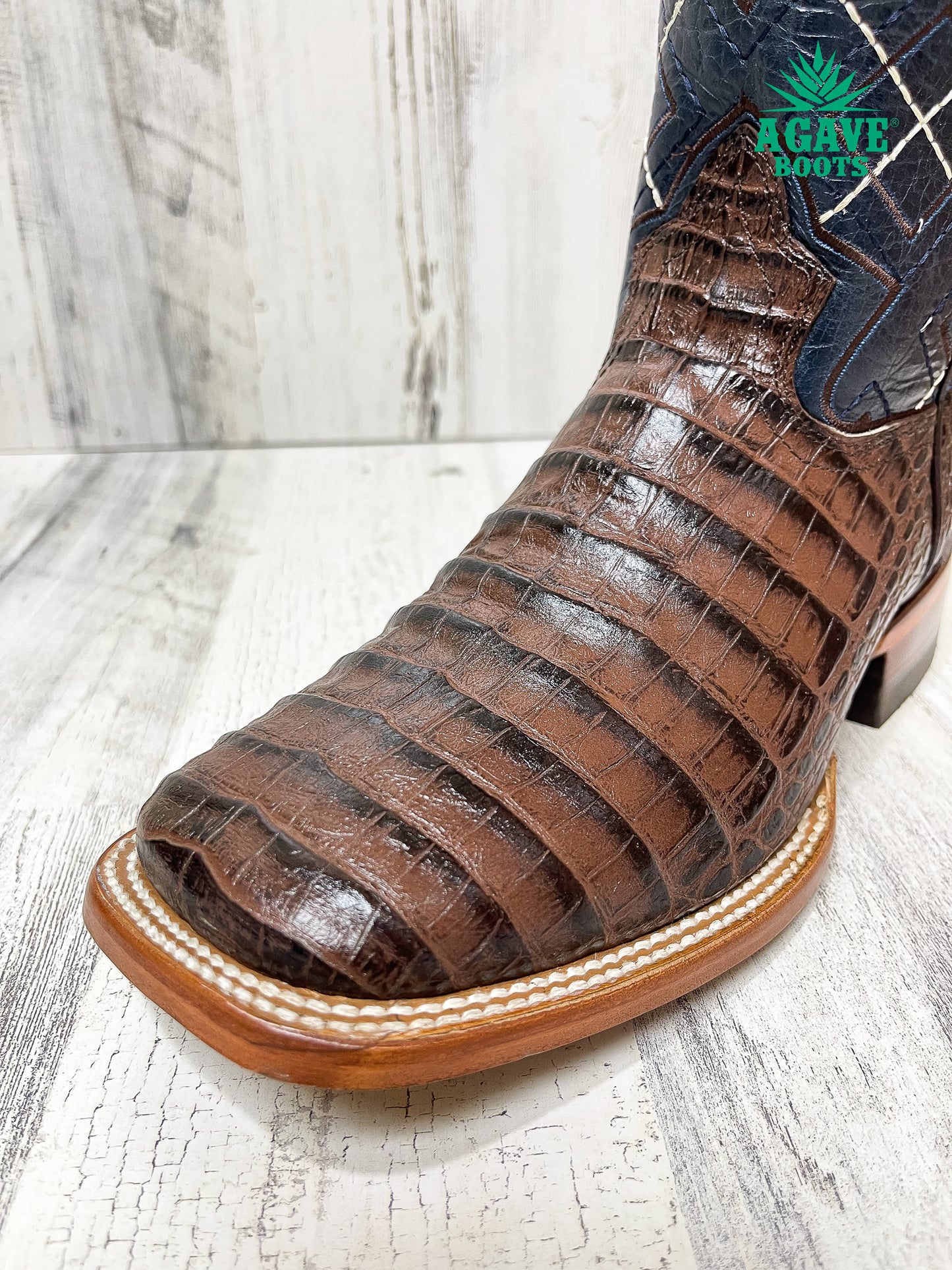 Cowboy Boot Brown Caiman Belly