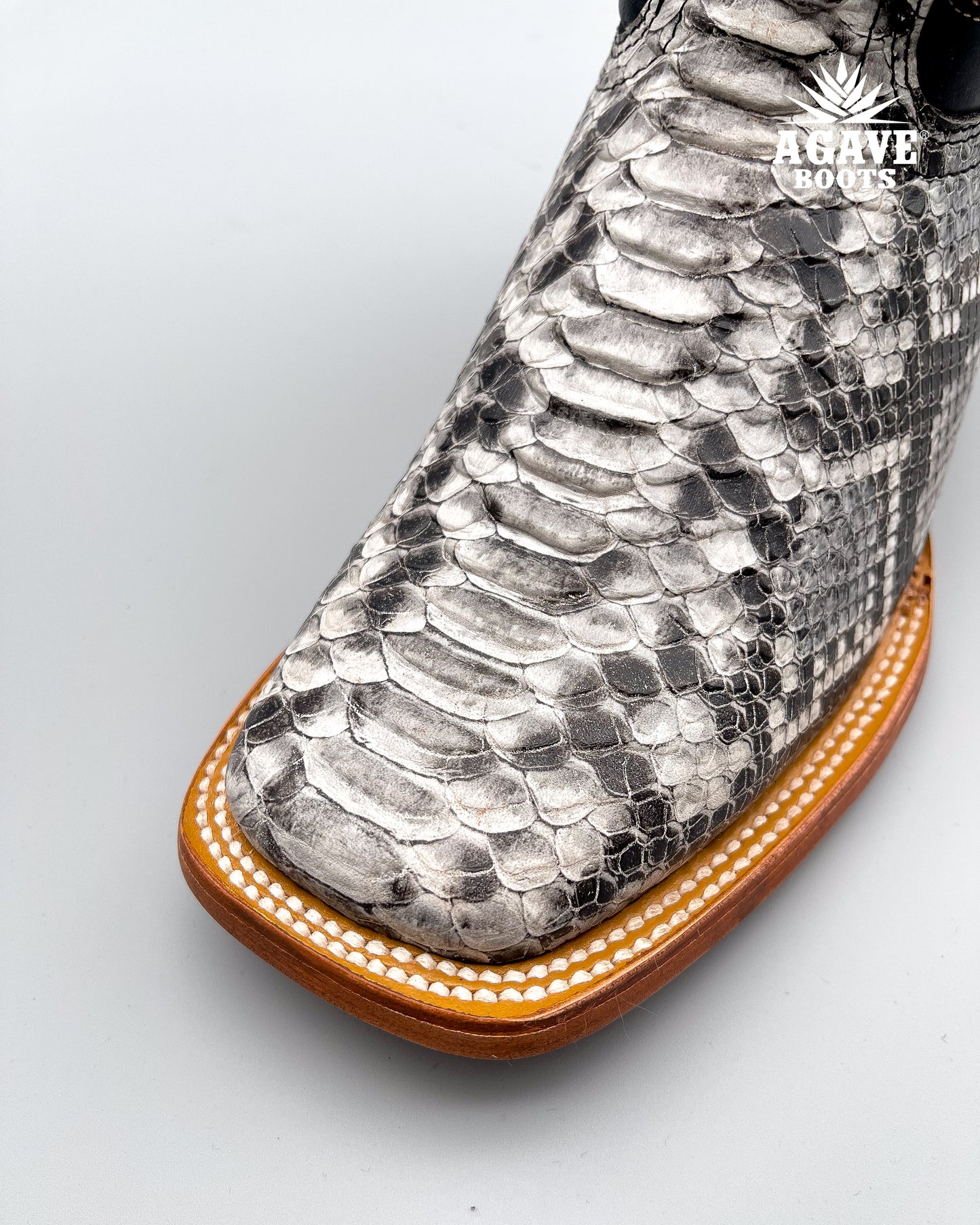 Cowboy Boot White Python