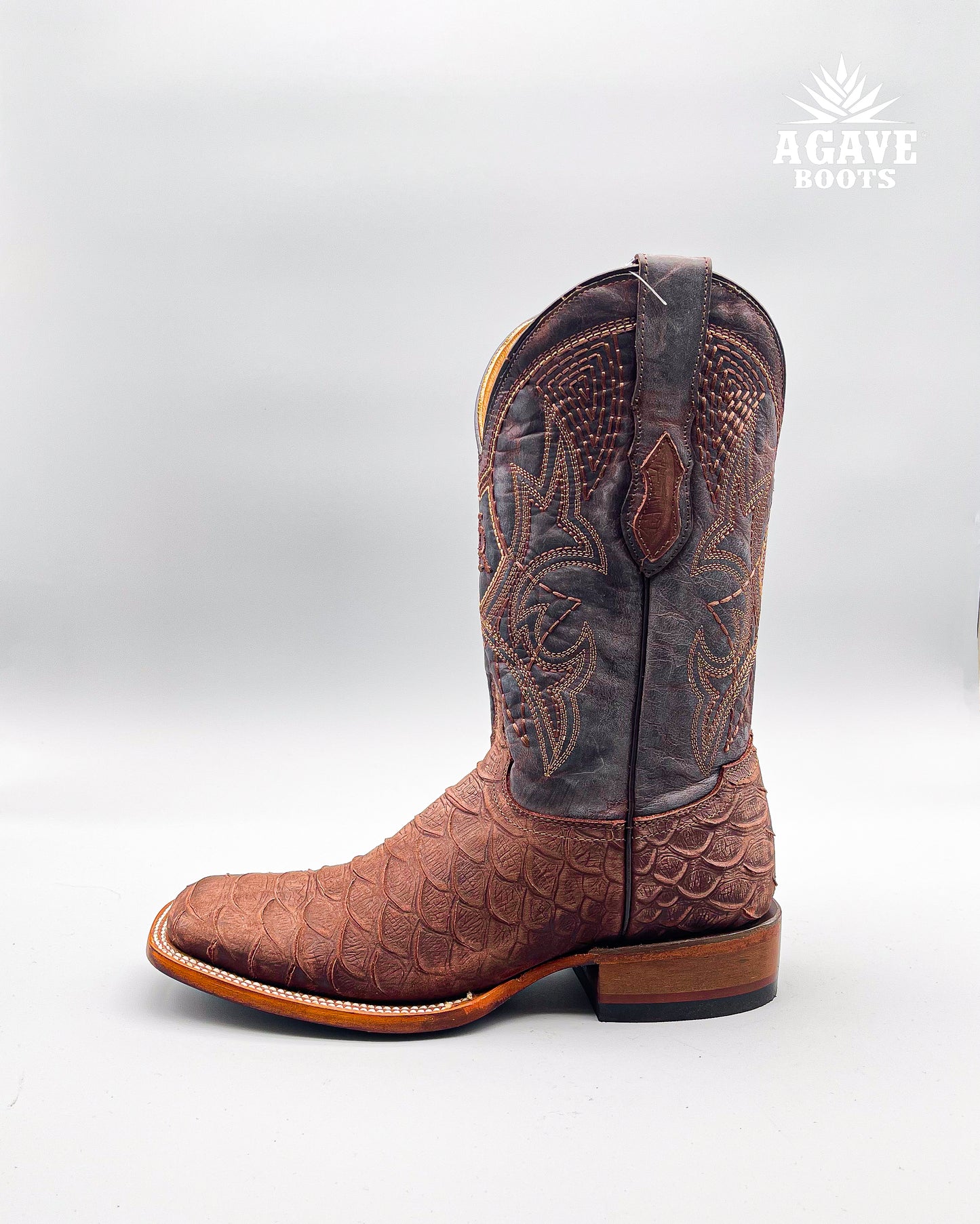 Cowboy Boot Brown Python