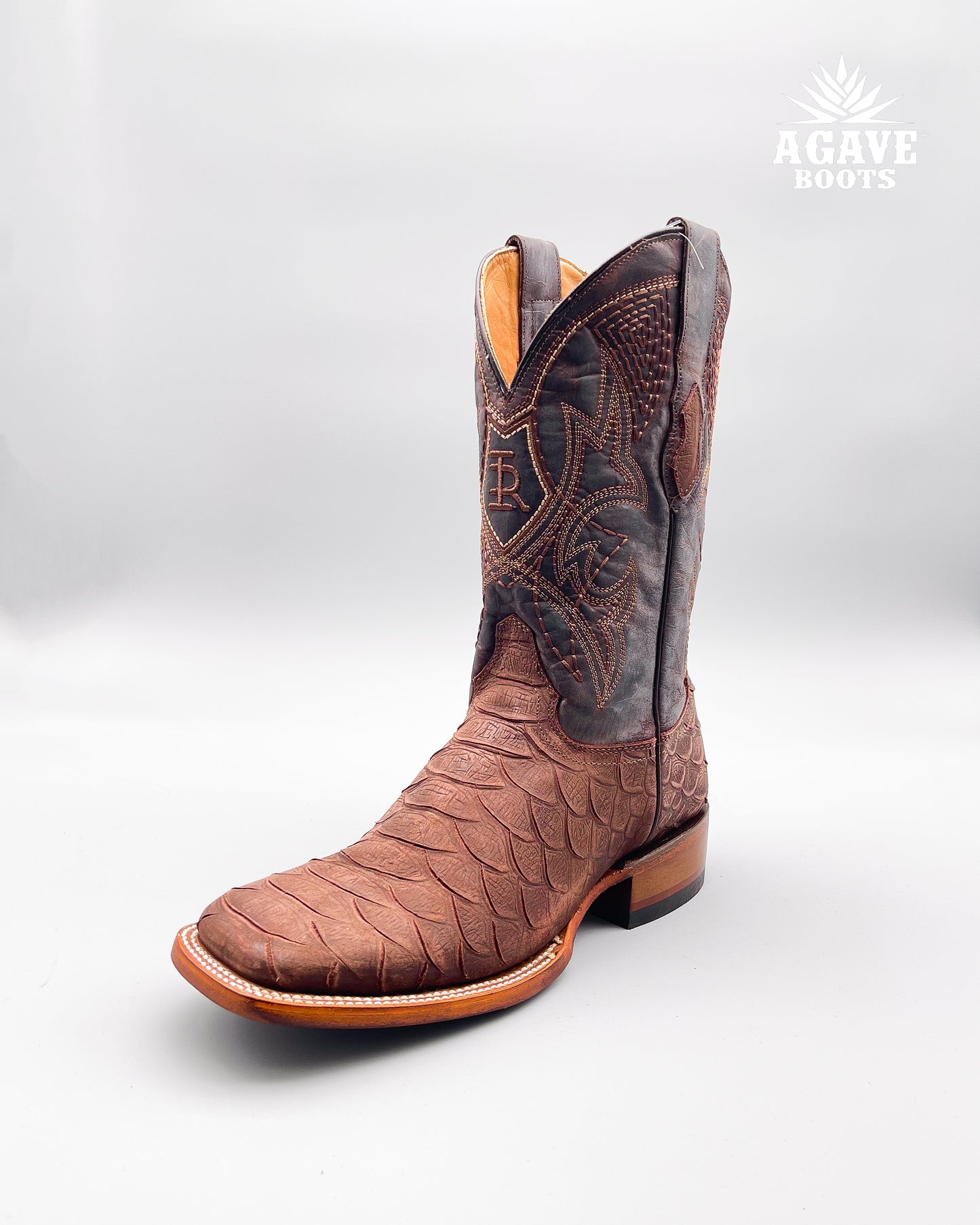 Cowboy Boot Brown Python