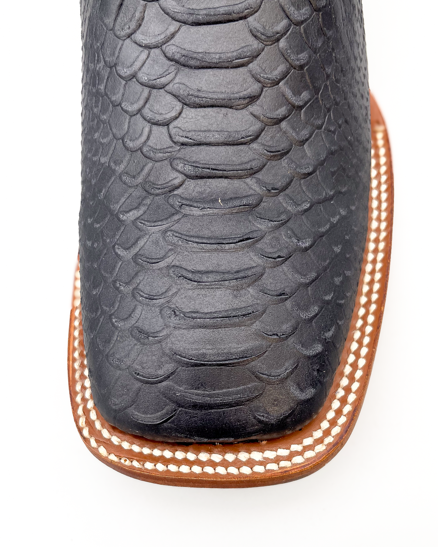 Cowboy Boot Black Python