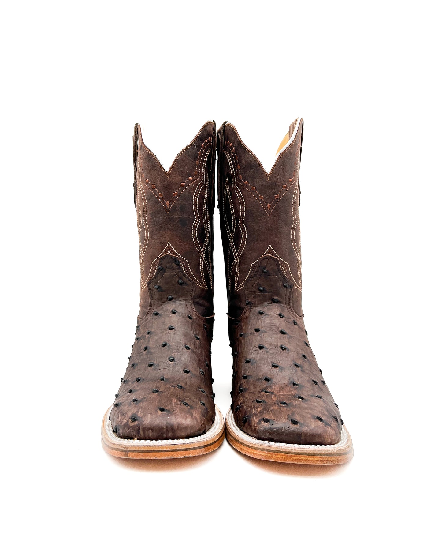 Cowboy Boot Brown Ostrich